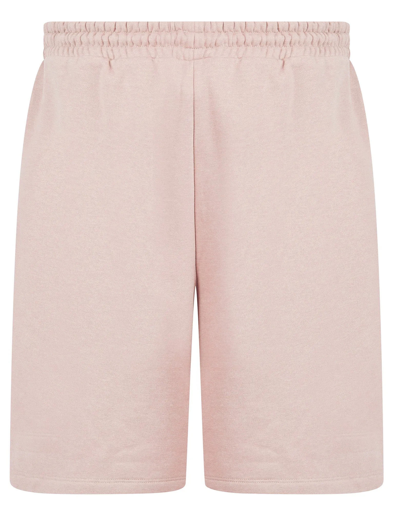 Xoey High Waisted Brushback Fleece Lounge Jogger Shorts in Pink - Amara Reya sold by Tokyo Laundry product image thumbnail 2
