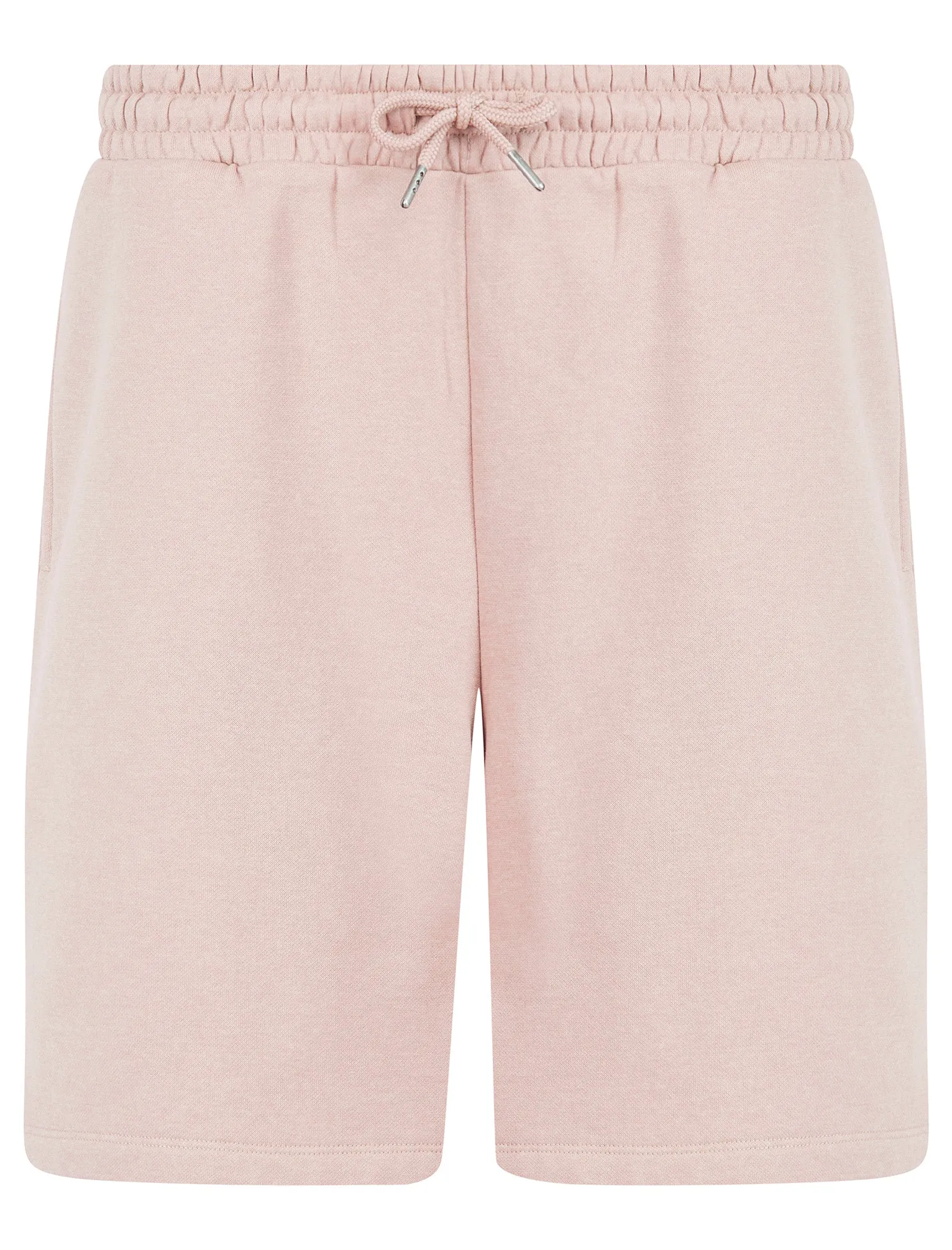 Xoey High Waisted Brushback Fleece Lounge Jogger Shorts in Pink - Amara Reya sold by Tokyo Laundry