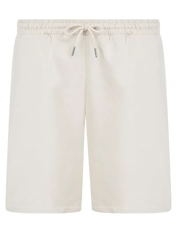 Xoey High Waisted Brushback Fleece Lounge Jogger Shorts in Ivory - Amara Reya sold by Tokyo Laundry