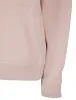 Script Plain Long Line Oversize Drop Shoulder Crew Neck Brushback Fleece Hooded Sweatshirt in Pink - Amara Reya sold by Tokyo Laundry