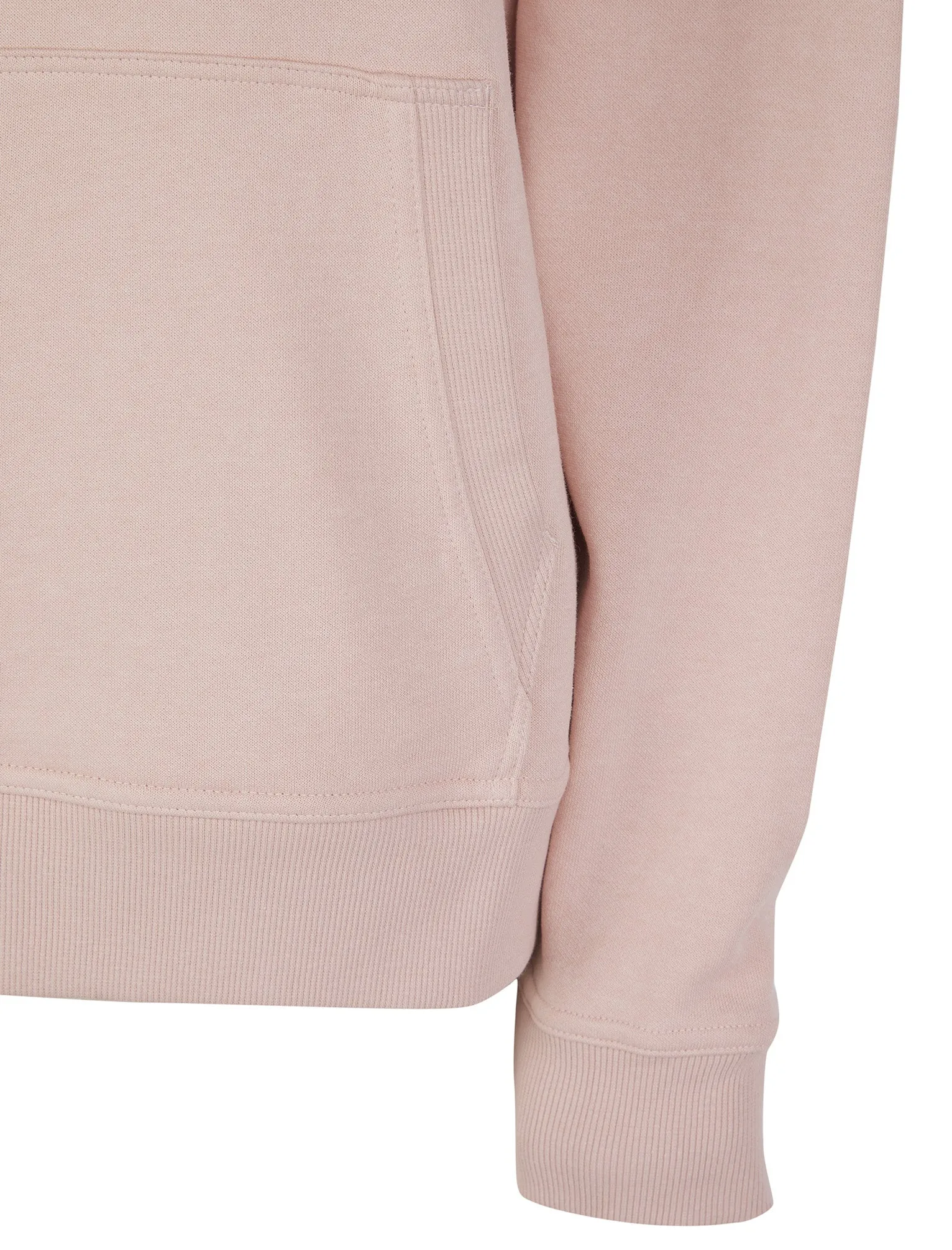 Script Plain Long Line Oversize Drop Shoulder Crew Neck Brushback Fleece Hooded Sweatshirt in Pink - Amara Reya sold by Tokyo Laundry product image thumbnail 3