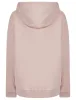 Script Plain Long Line Oversize Drop Shoulder Crew Neck Brushback Fleece Hooded Sweatshirt in Pink - Amara Reya sold by Tokyo Laundry