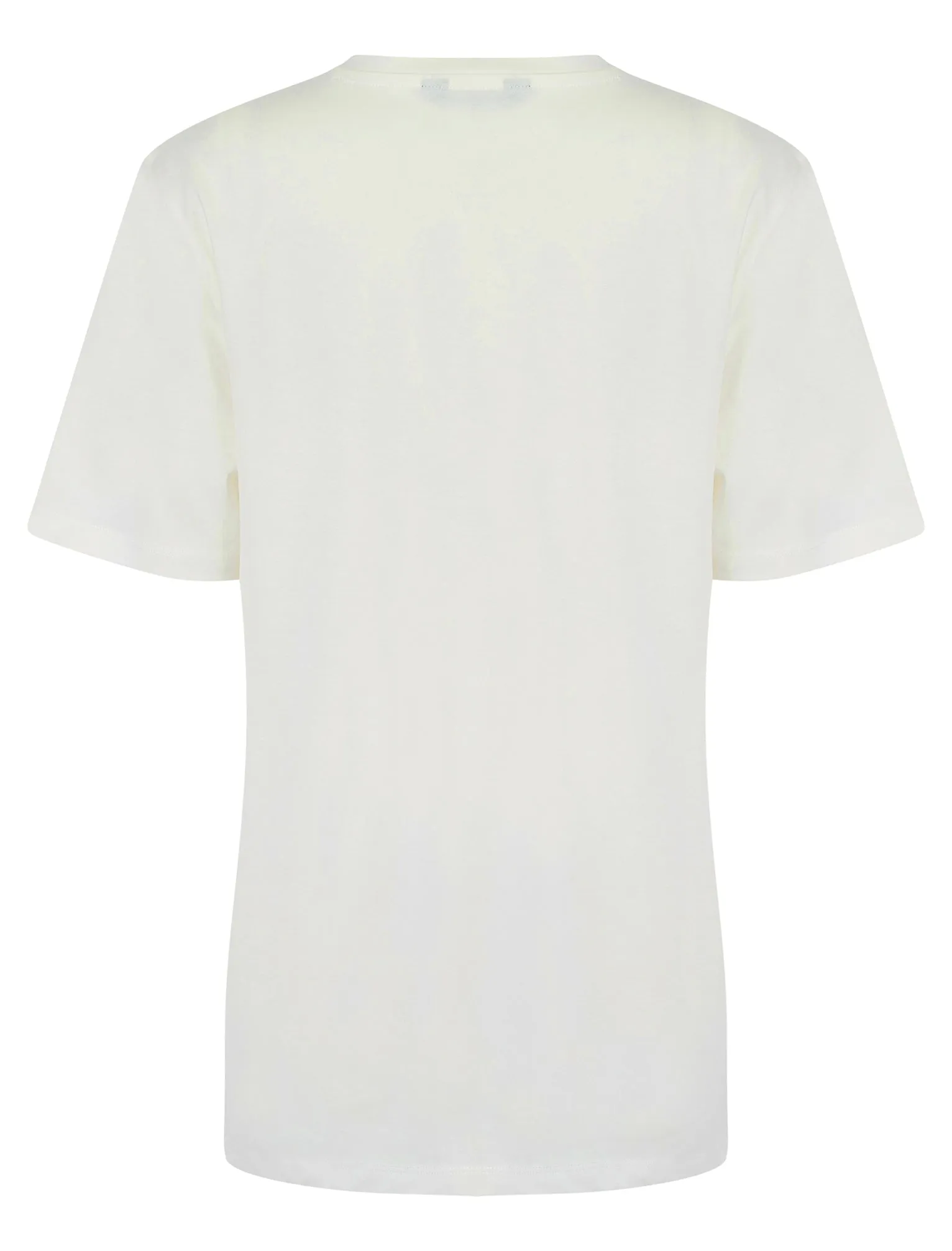 Butterfly Graphic Motif Cotton Jersey Crew Neck T-Shirt in Cream - Weekend Vibes sold by Tokyo Laundry product image thumbnail 2