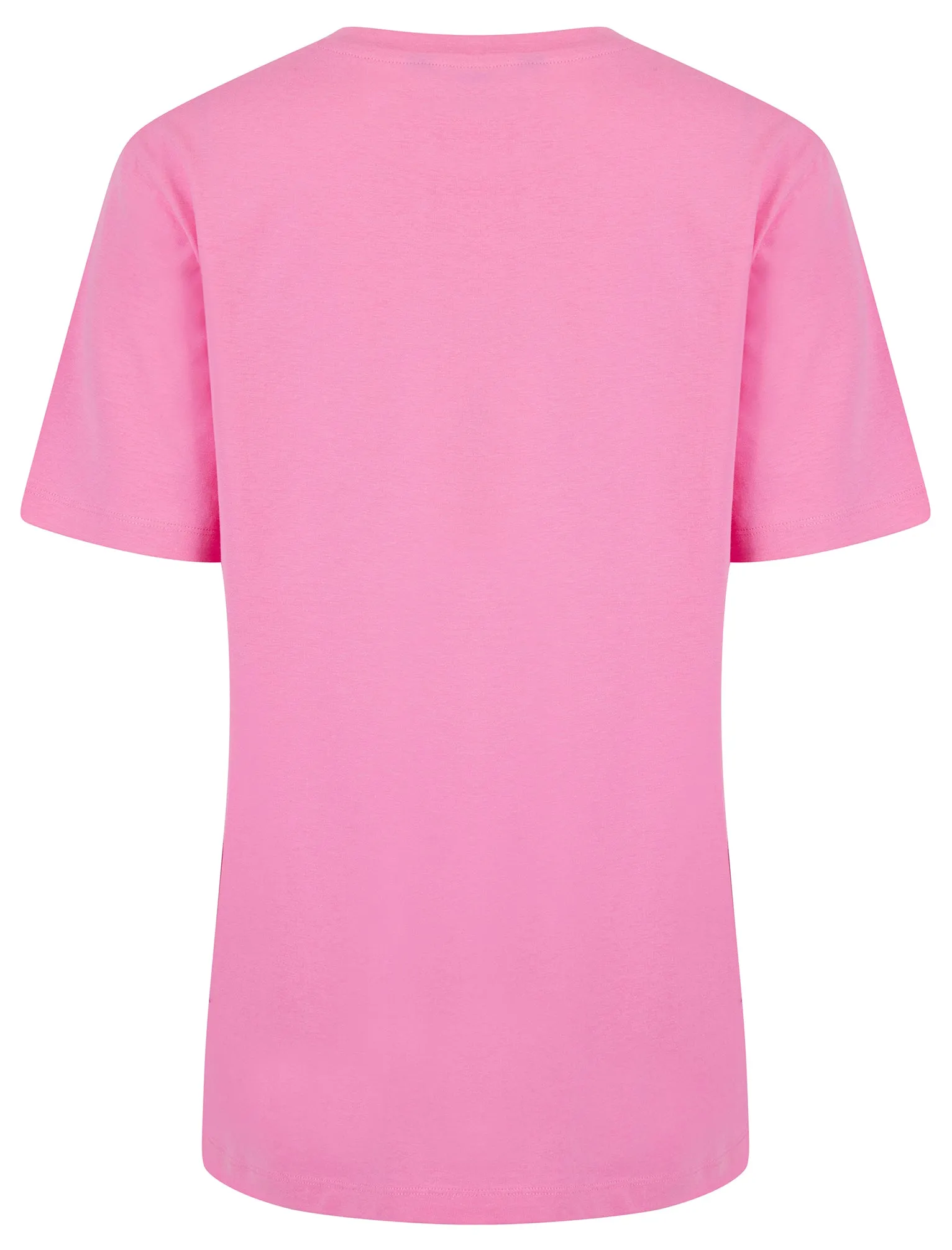 Sardine Graphic Motif Cotton Jersey Crew Neck T-Shirt in Pink Cosmos - Weekend Vibes sold by Tokyo Laundry product image thumbnail 2