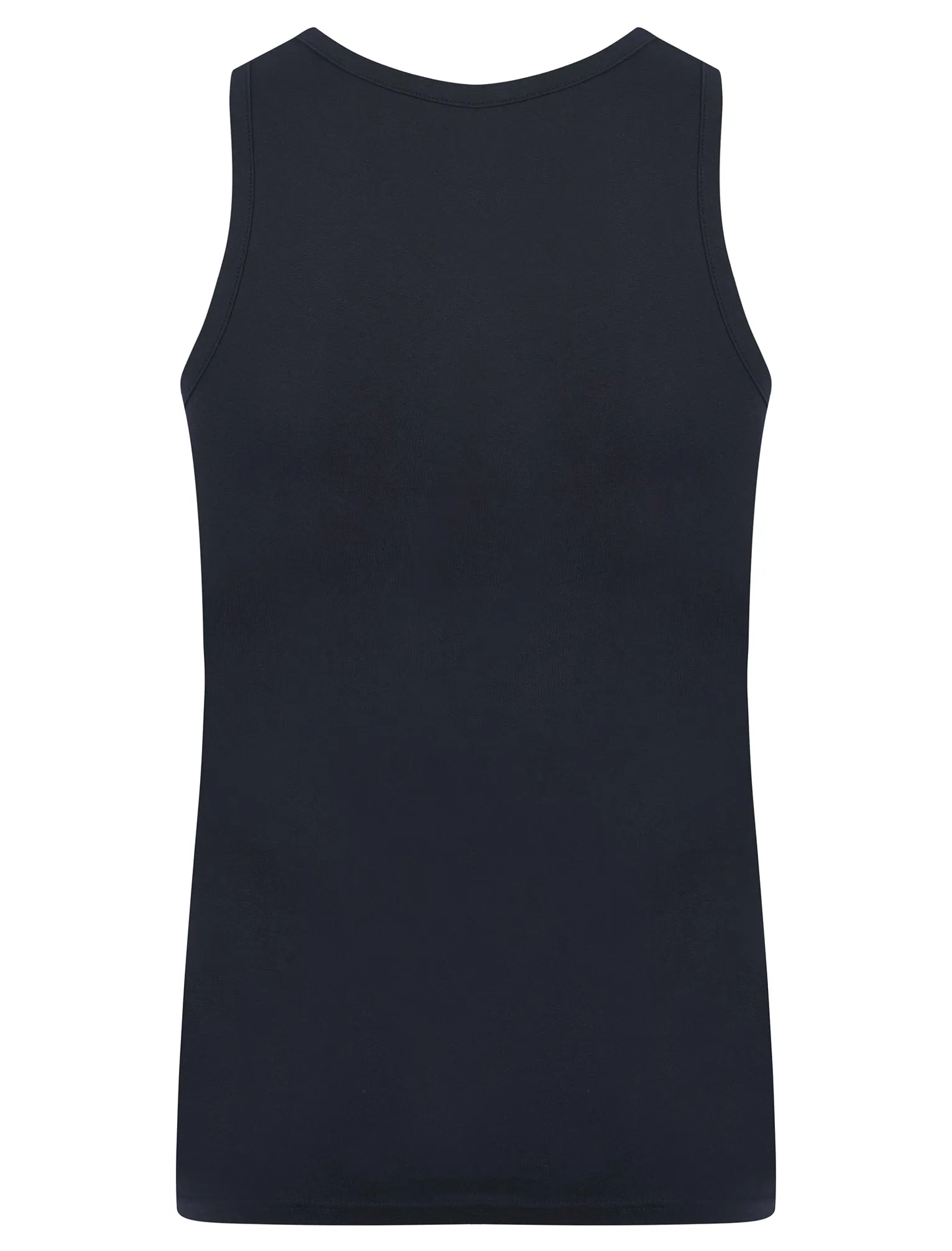 Albacore (3-Pack) Jersey Cotton Sleeveless Vest Tops in Sky Captain Navy / Light Grey Marl / Jet Black - Tokyo Laundry sold by Tokyo Laundry product image thumbnail 3