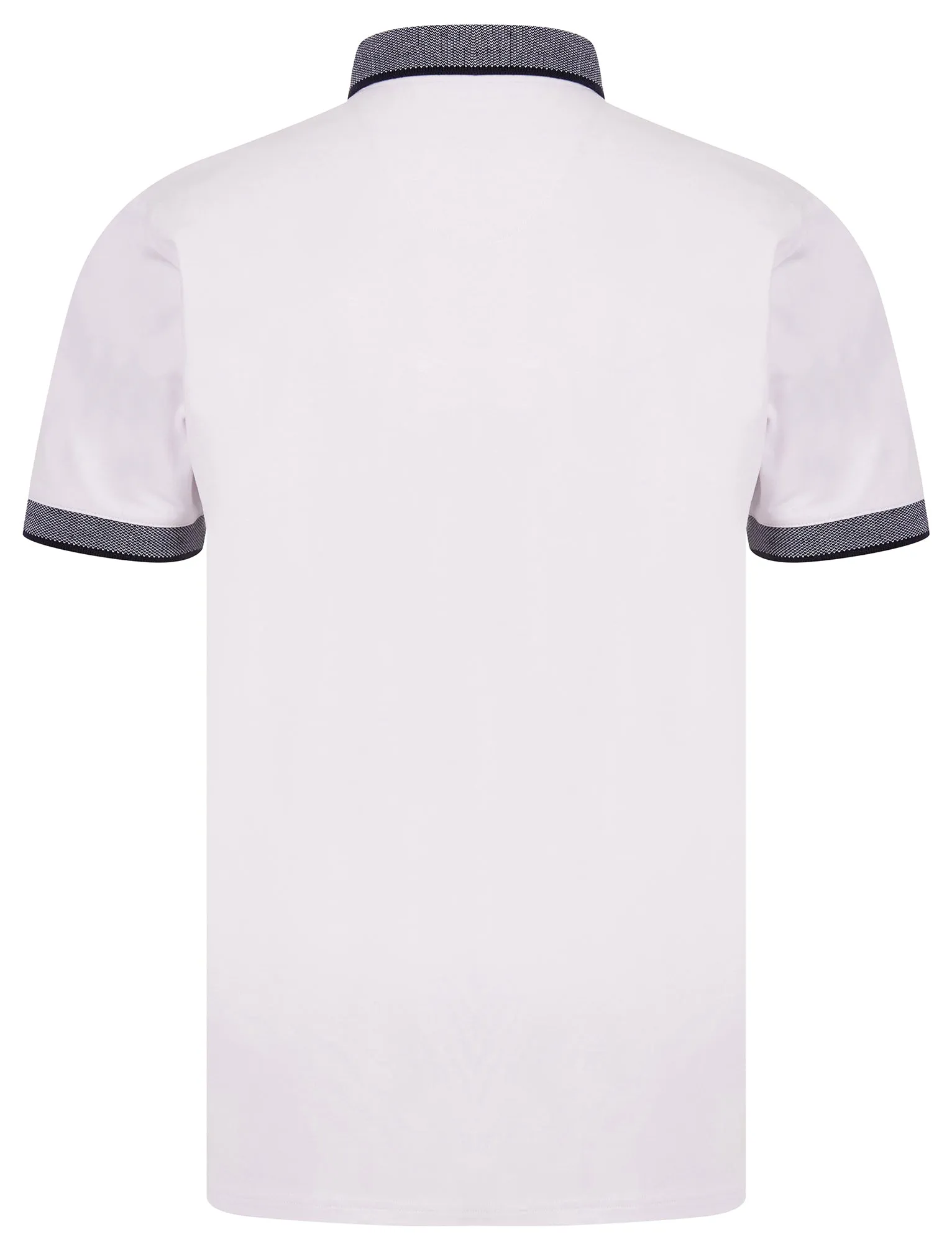 Riddle Stretch Cotton Jersey Button Down Collar Polo Shirt in Optic White - Kensington Eastside sold by Tokyo Laundry product image thumbnail 2