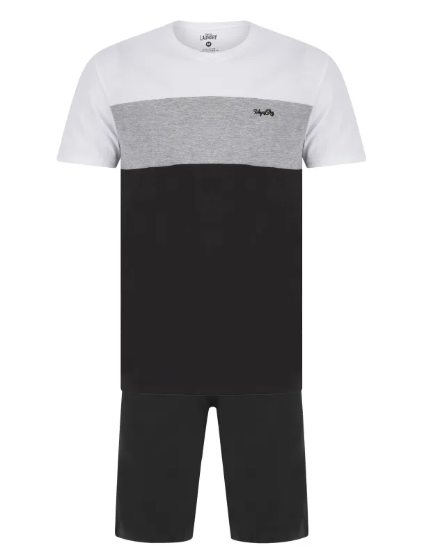 Hari 2-Piece Jersey Cotton T-Shirt and Shorts Lounge Set in Jet Black - Tokyo Laundry sold by Tokyo Laundry