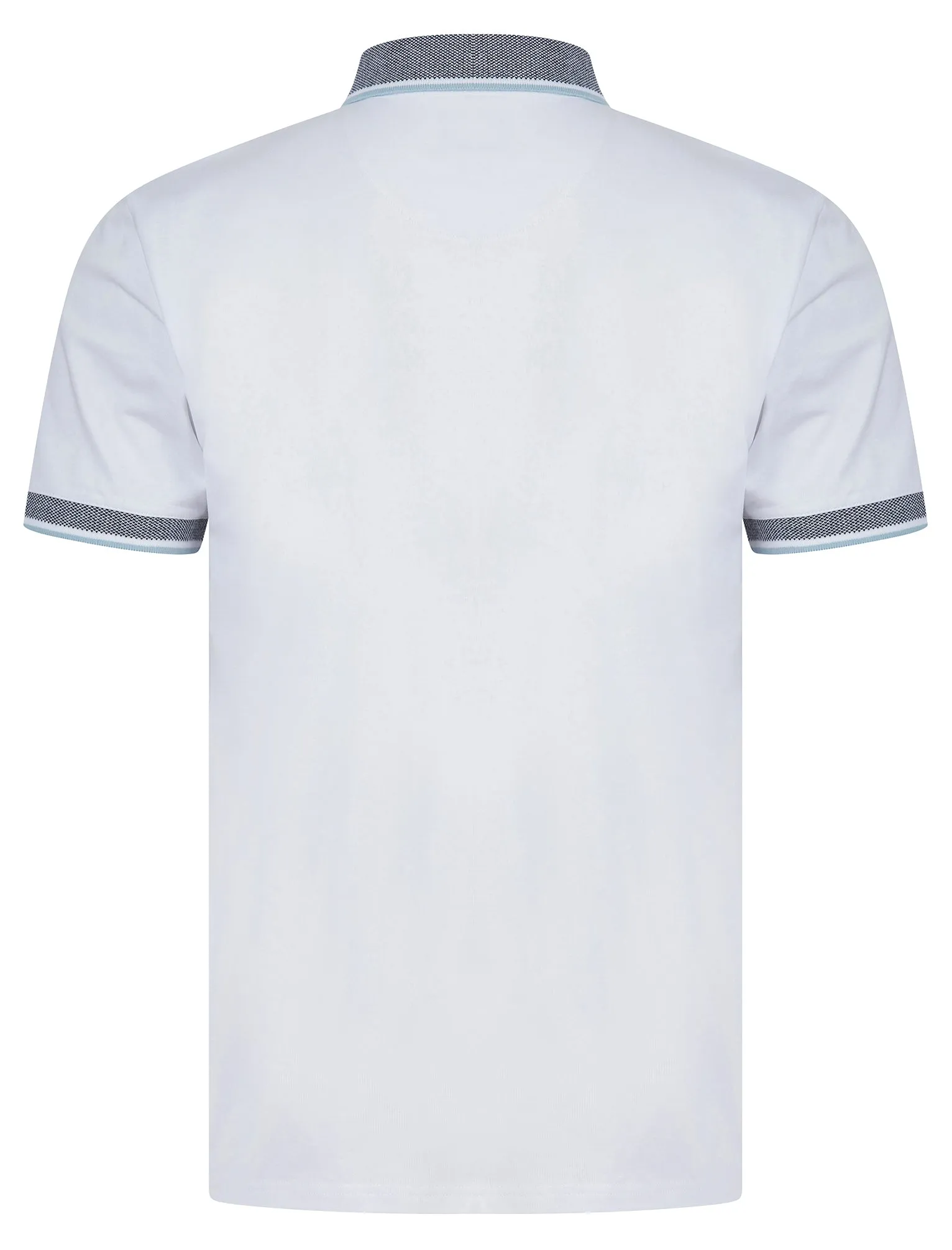 Wilmot Stretch Cotton Jersey Button Down Collar Polo Shirt in Bright White - Kensington Eastside sold by Tokyo Laundry product image thumbnail 2