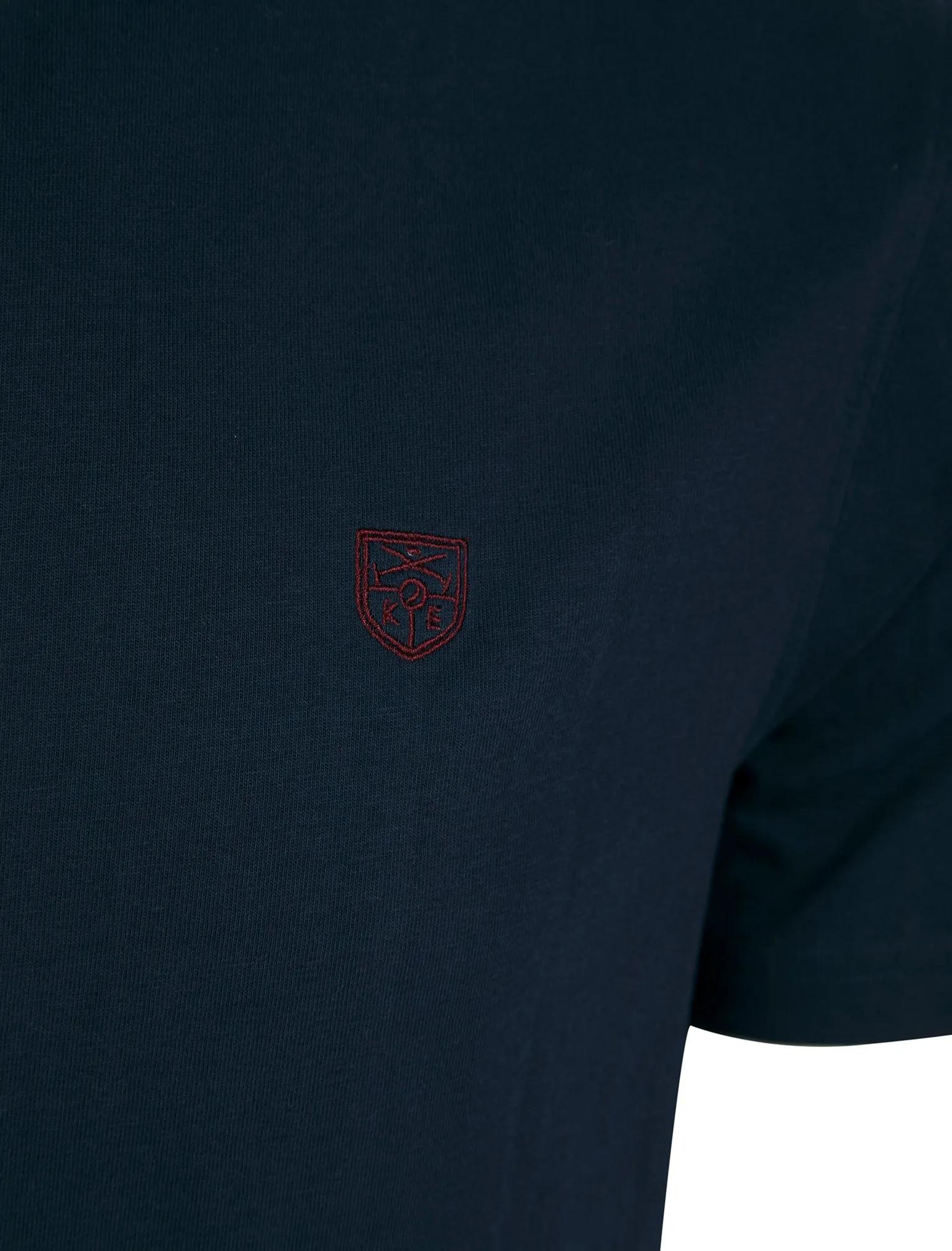 Bisley Crew Neck Soft Peached Cotton Jersey T-Shirt in Sky Captain Navy - Kensington Eastside sold by Tokyo Laundry product image thumbnail 3