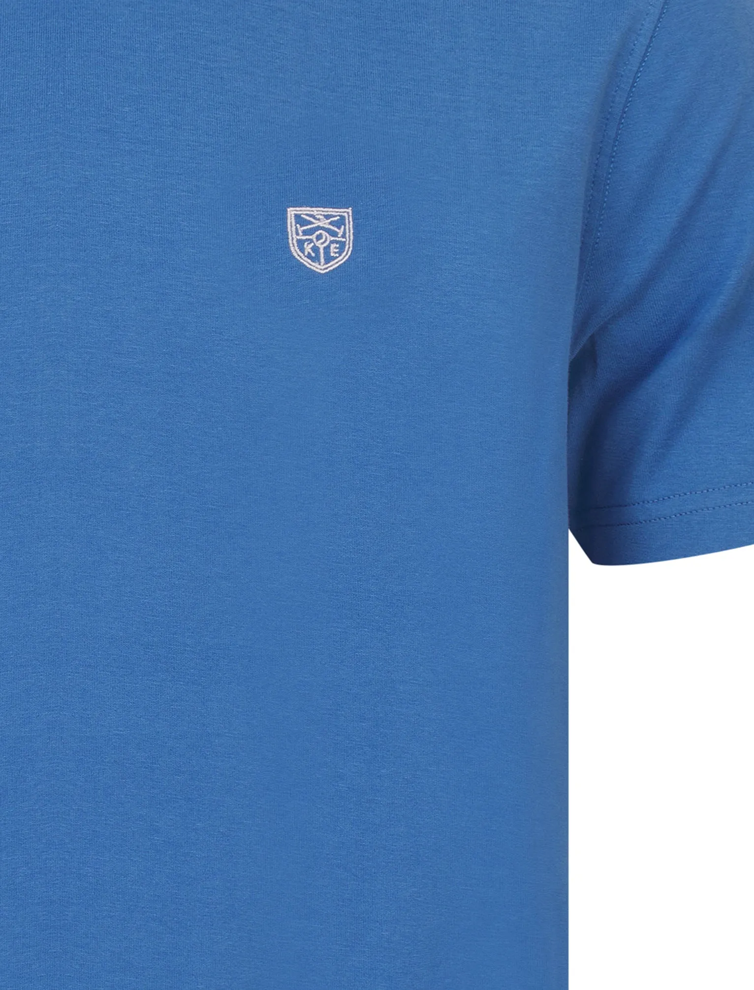Bisley Crew Neck Soft Peached Cotton Jersey T-Shirt in Dutch Blue - Kensington Eastside sold by Tokyo Laundry product image thumbnail 3
