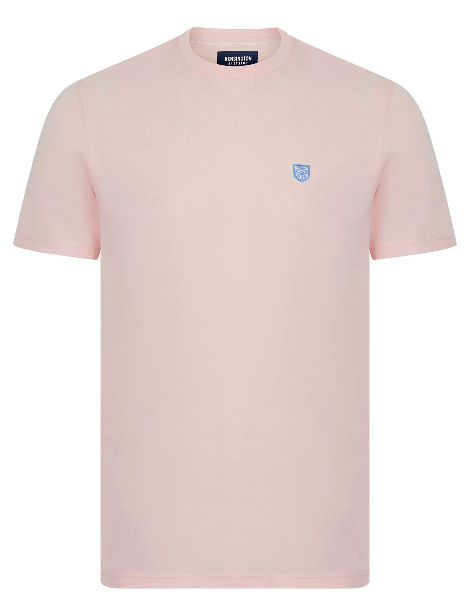 Bisley Crew Neck Soft Peached Cotton Jersey T-Shirt in Barely Pink - Kensington Eastside sold by Tokyo Laundry