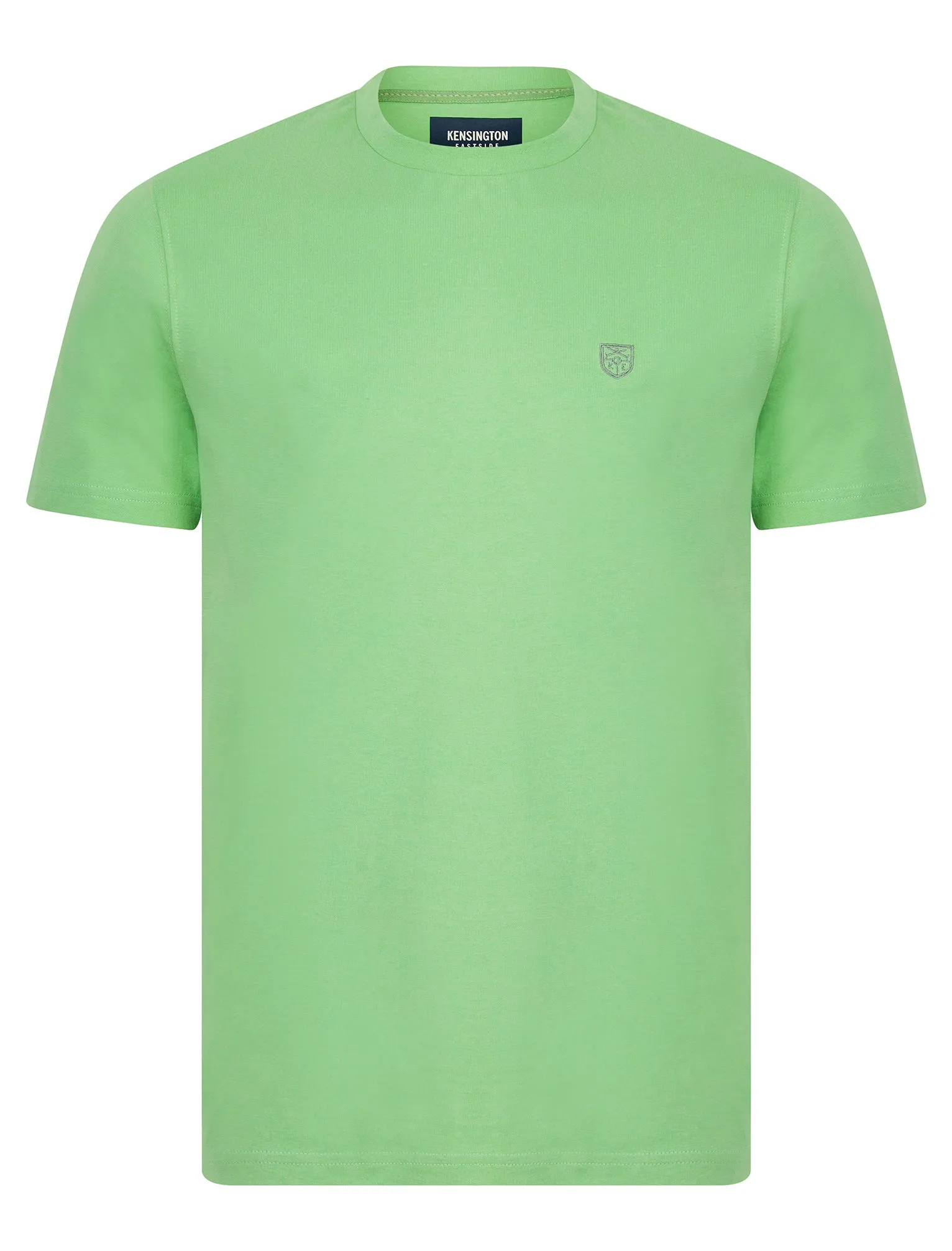 Bisley Crew Neck Soft Peached Cotton Jersey T-Shirt in Fair Green - Kensington Eastside sold by Tokyo Laundry