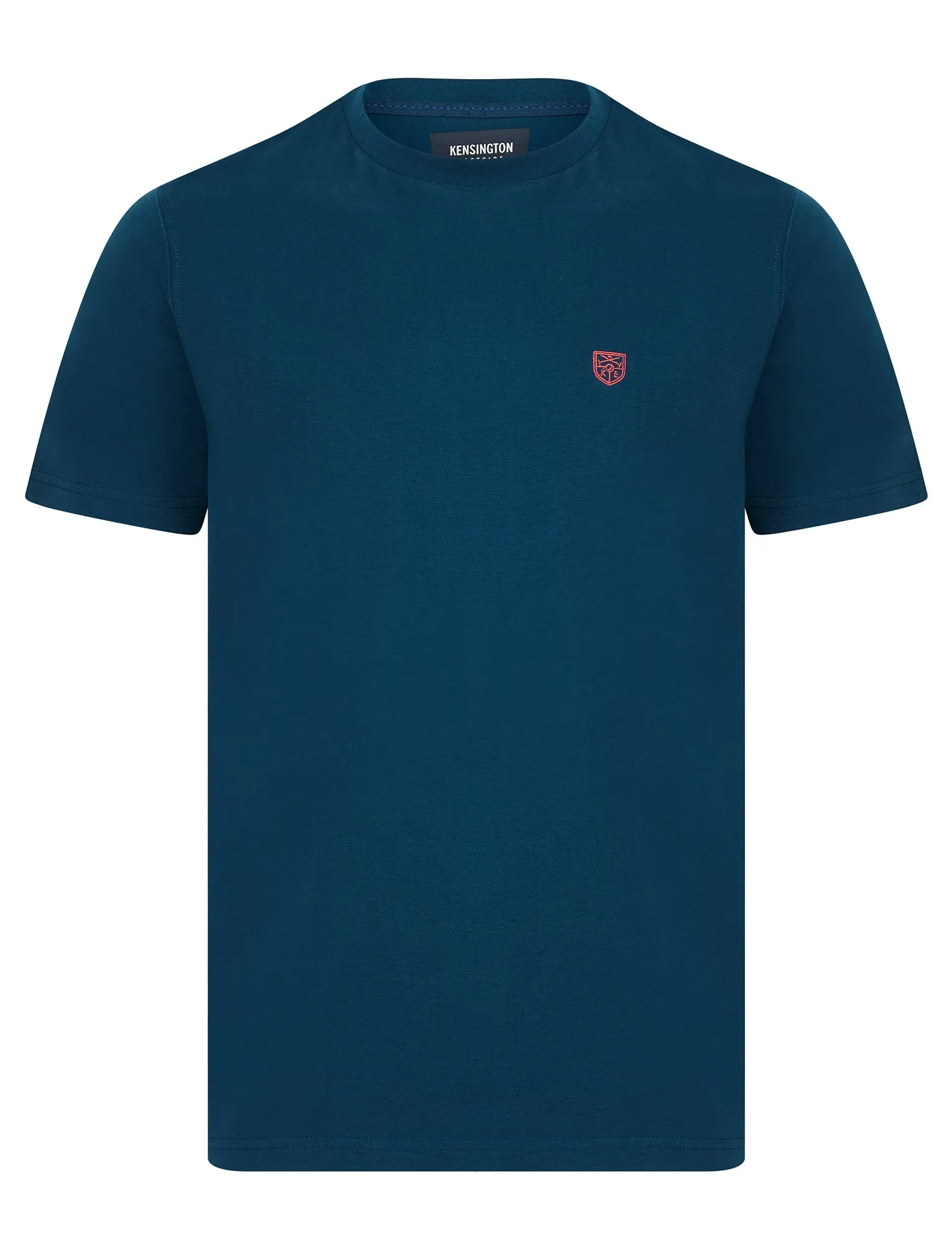 Bisley Crew Neck Soft Peached Cotton Jersey T-Shirt in Poseidon Blue - Kensington Eastside sold by Tokyo Laundry