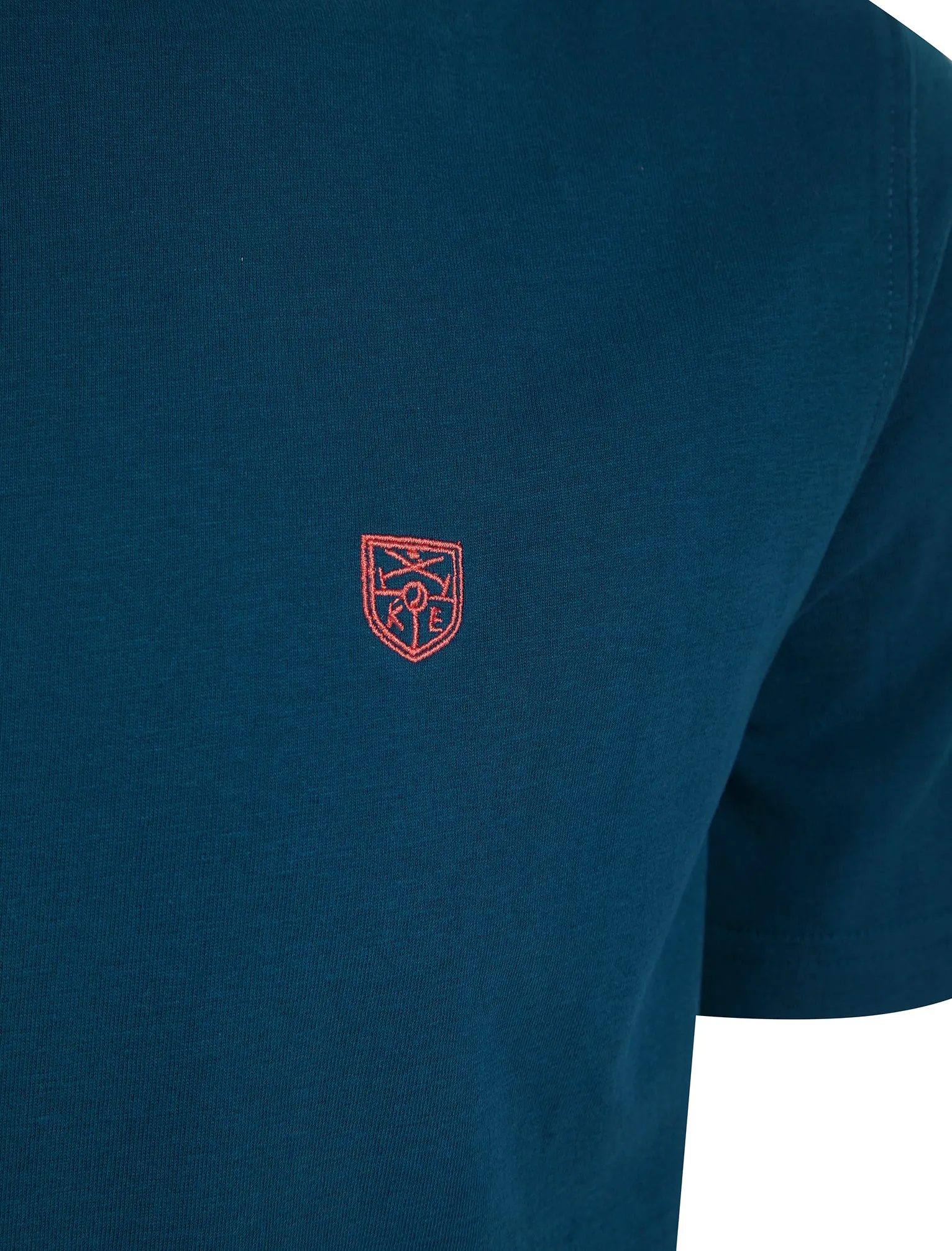 Bisley Crew Neck Soft Peached Cotton Jersey T-Shirt in Poseidon Blue - Kensington Eastside sold by Tokyo Laundry product image thumbnail 3