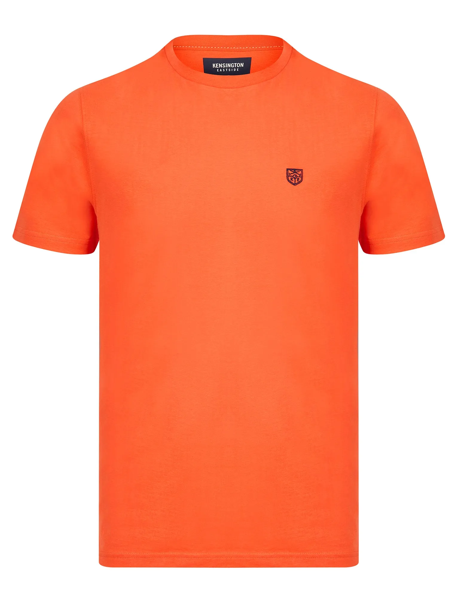 Bisley Crew Neck Soft Peached Cotton Jersey T-Shirt in Hot Coral - Kensington Eastside sold by Tokyo Laundry