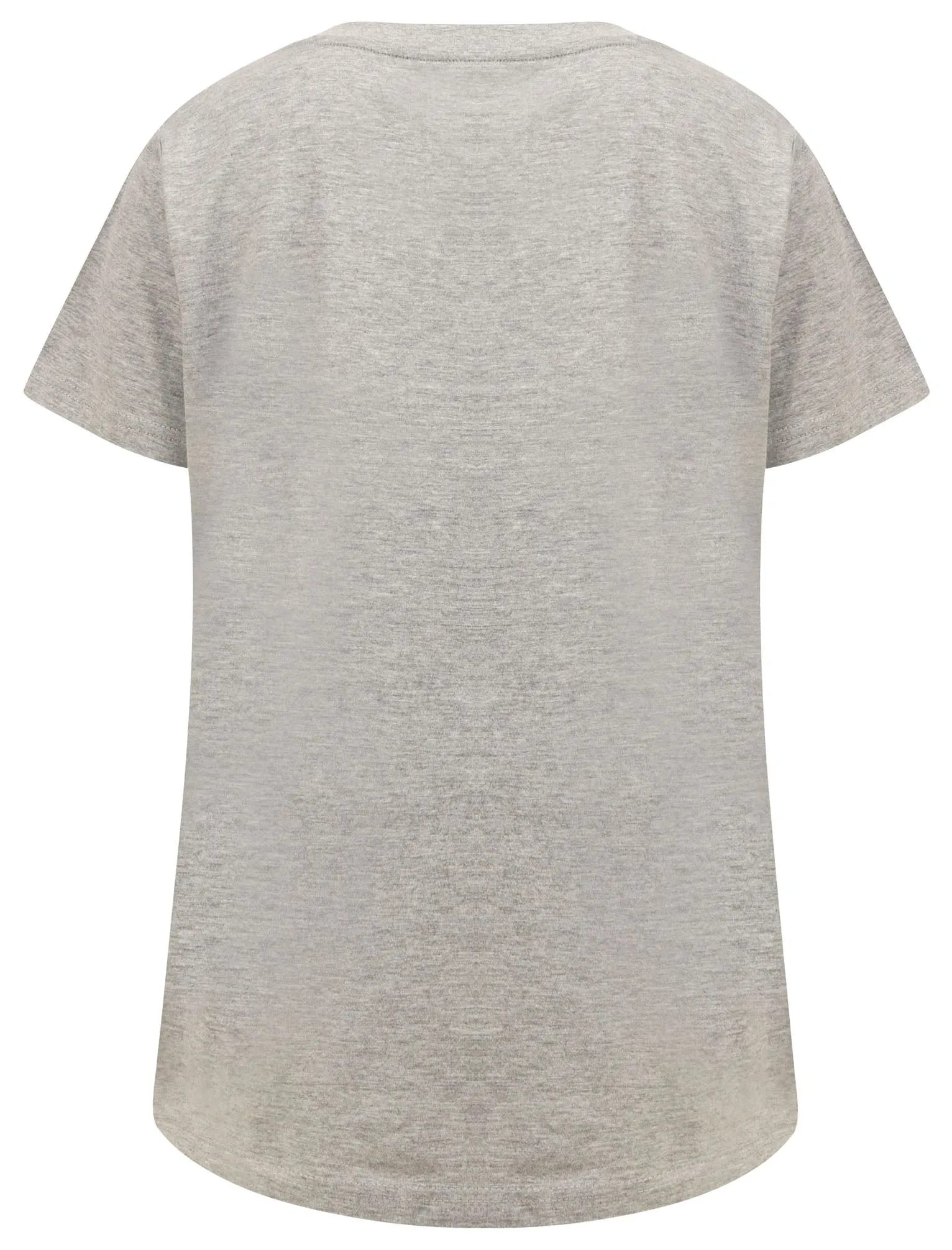 Cala Motif Cotton T-Shirt with Gold Foil Detail in Light Grey Marl - Tokyo Laundry sold by Tokyo Laundry product image thumbnail 4