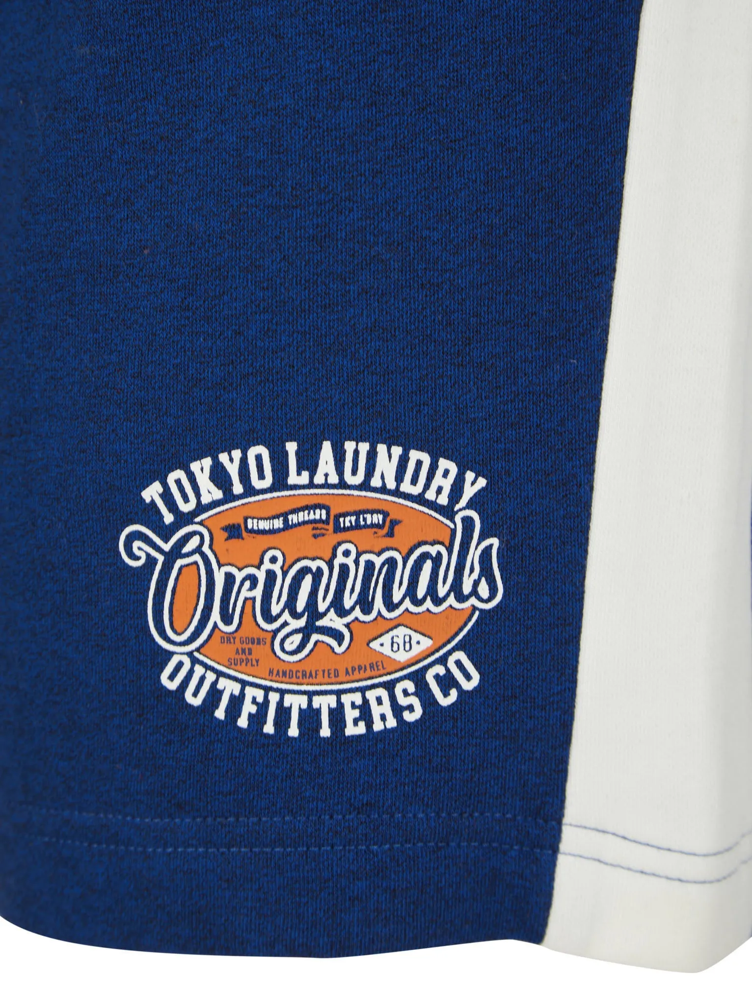 Fathom Grindle Jogger Shorts with Contrast Panels In Mid Blue - Tokyo Laundry sold by Tokyo Laundry product image thumbnail 4