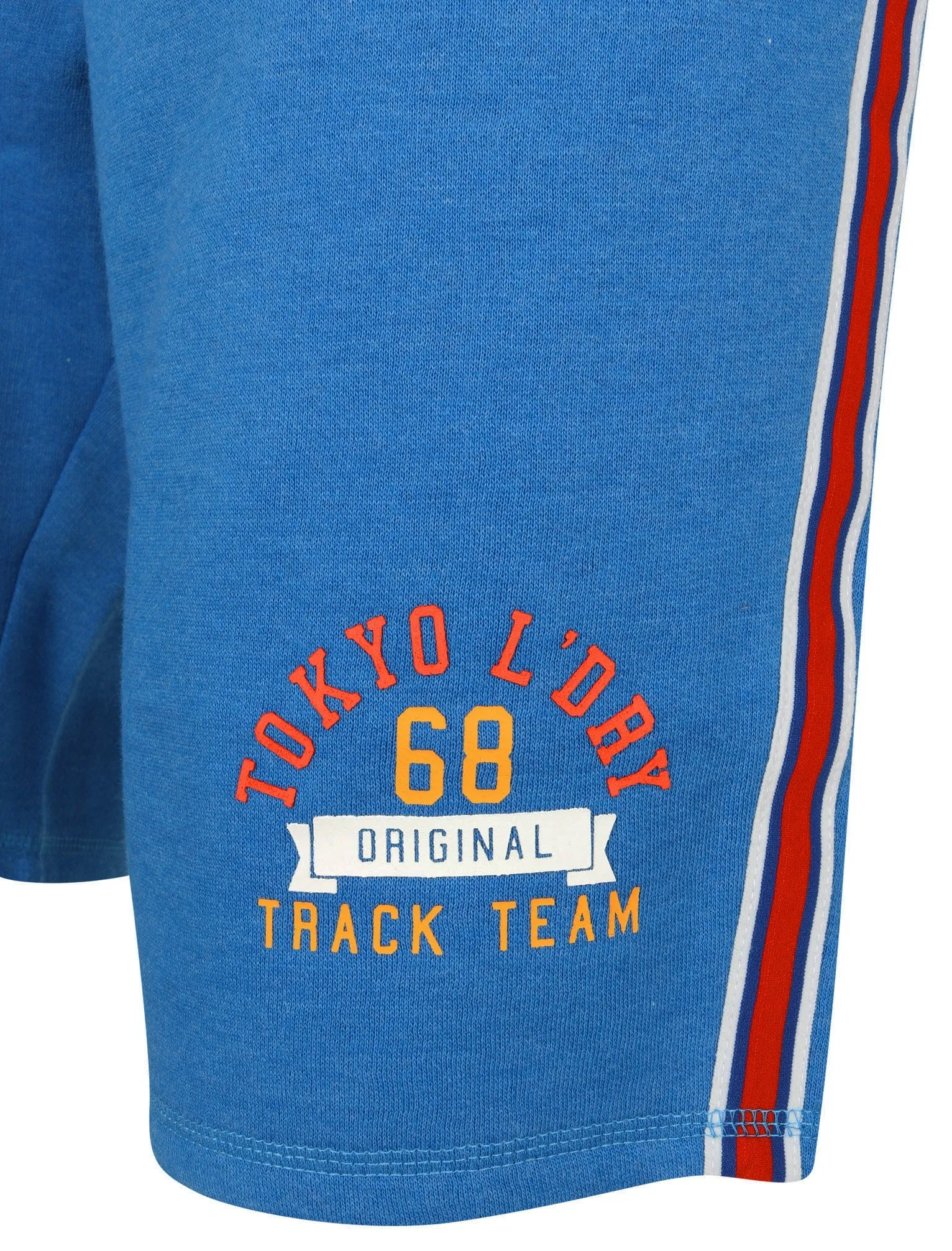 Montauk Bay Jogger Shorts with Side Tape Detail In Jet Blue Marl - Tokyo Laundry sold by Tokyo Laundry product image thumbnail 3