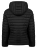 Jaime Women’s Quilted Puffer Jacket with Detachable Hood in Black - Amara Reya sold by Tokyo Laundry
