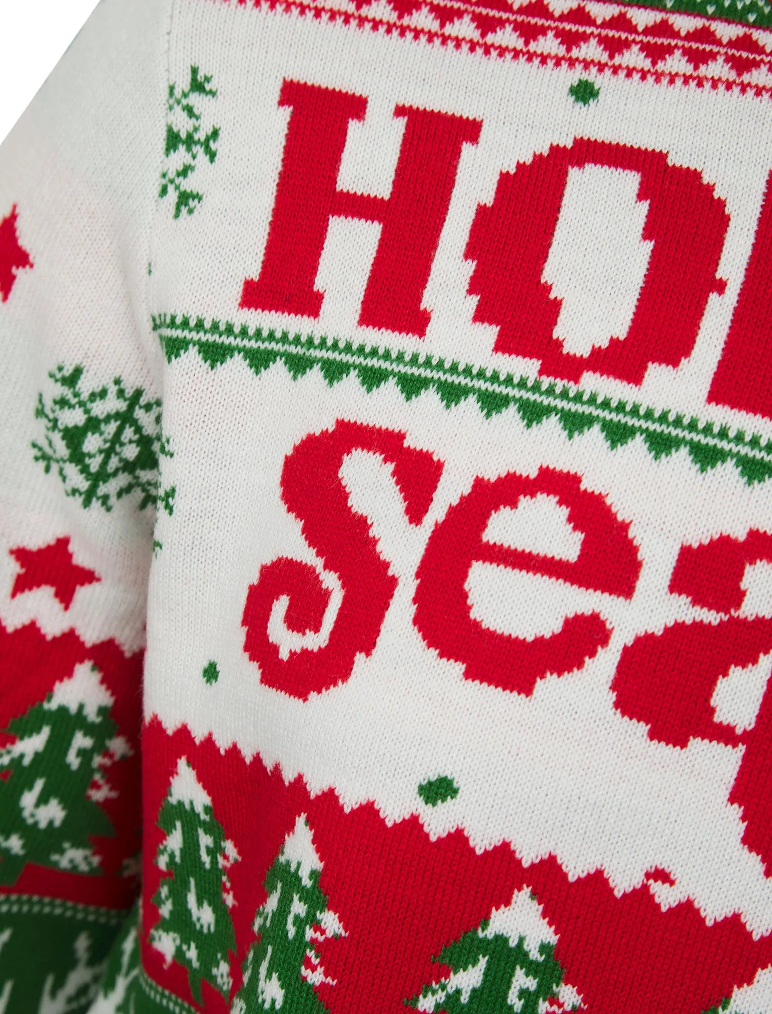 Men's Holiday Season Jacquard Nordic Fair Isle Christmas Jumper in George Red - Merry Christmas sold by Tokyo Laundry product image thumbnail 3