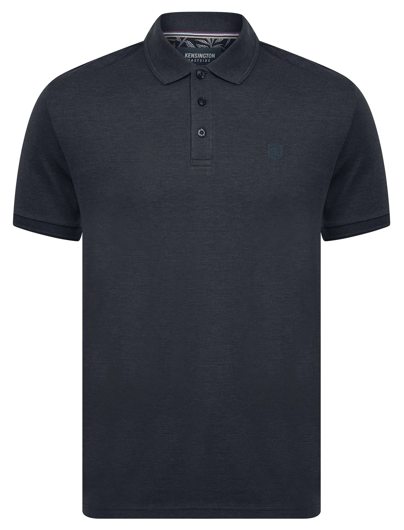Dock Cotton Rich Jersey Polo Shirt in Sky Captain Navy Marl - Kensington Eastside sold by Tokyo Laundry