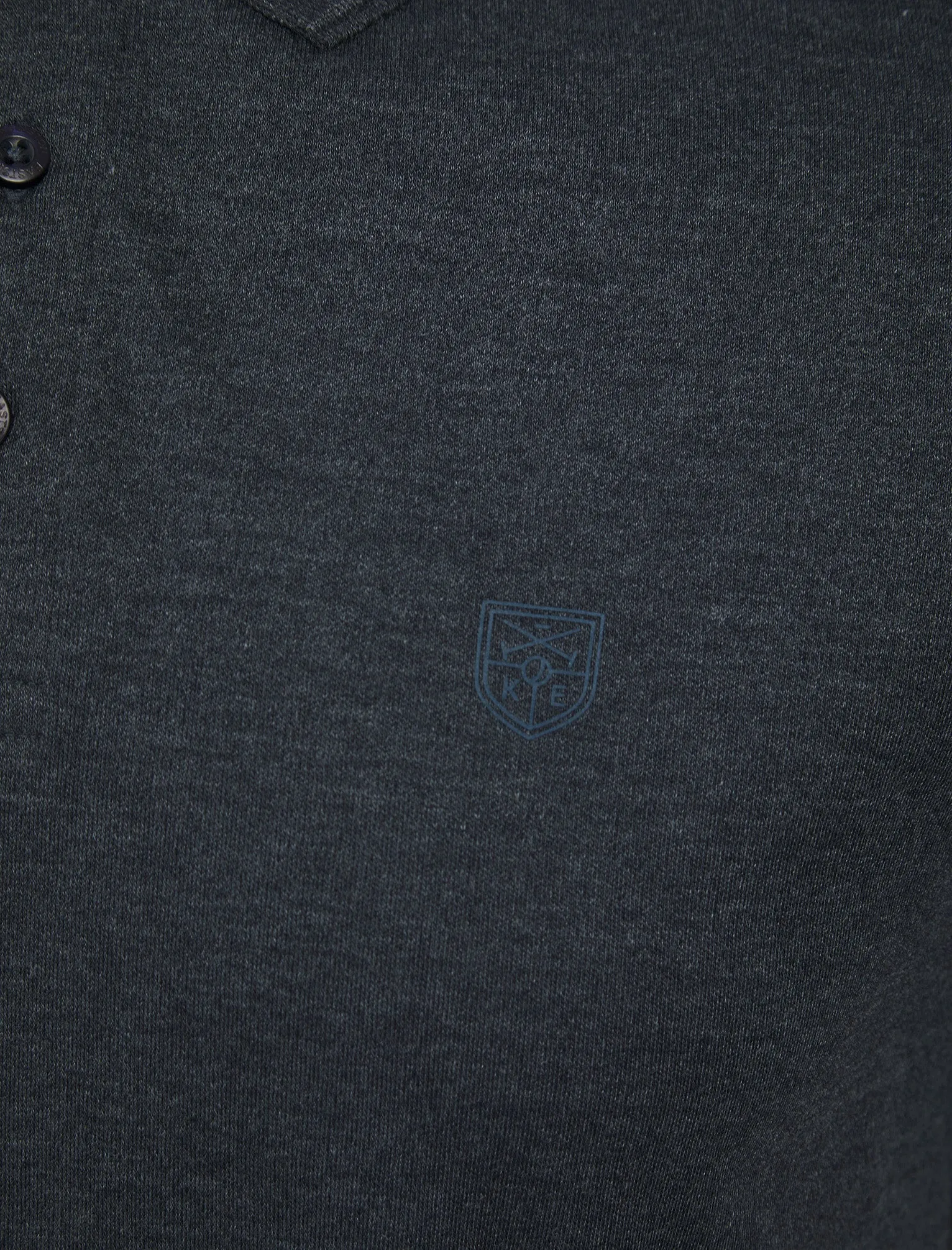 Dock Cotton Rich Jersey Polo Shirt in Sky Captain Navy Marl - Kensington Eastside sold by Tokyo Laundry product image thumbnail 3