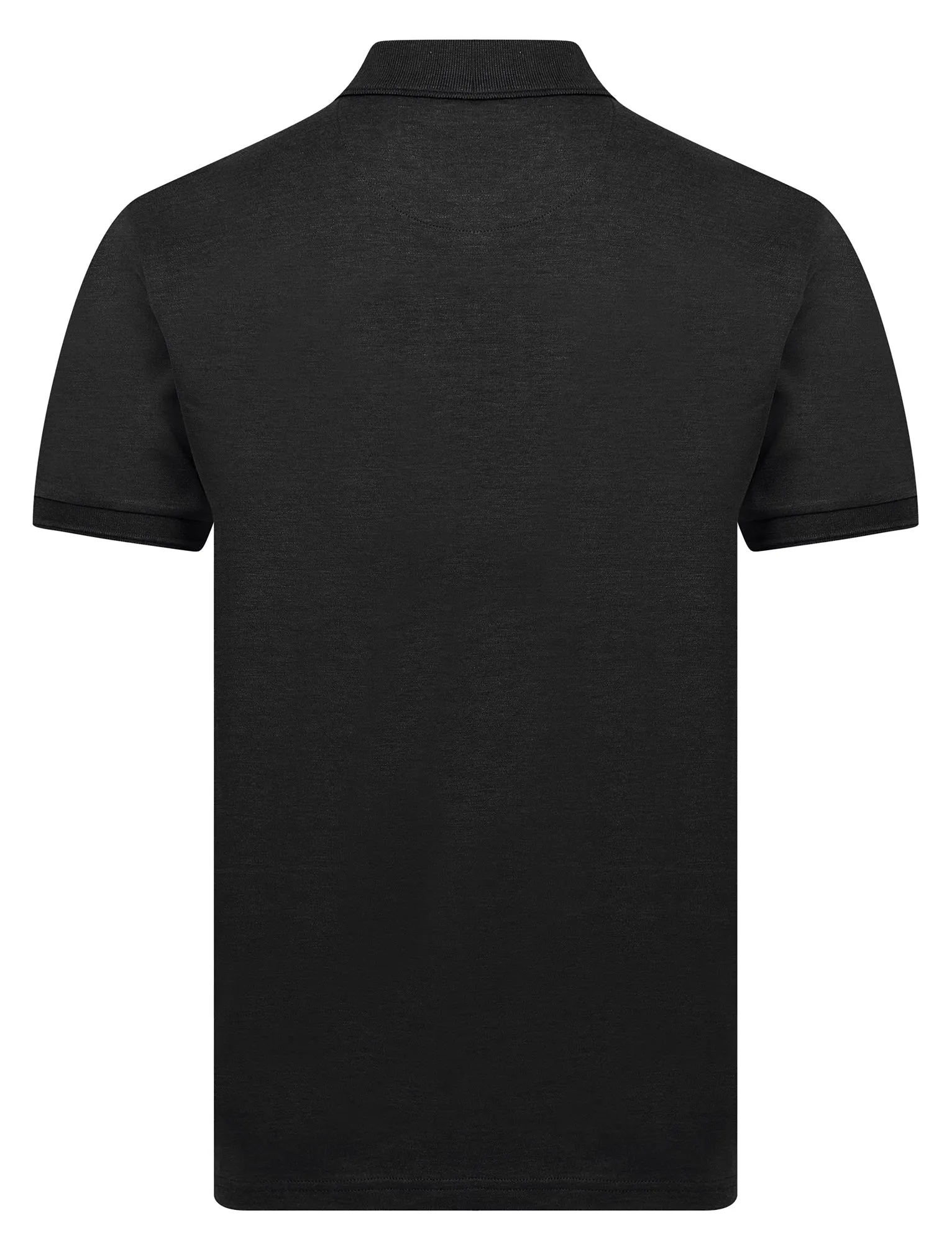 Dock Cotton Rich Jersey Polo Shirt in Jet Black Marl - Kensington Eastside sold by Tokyo Laundry product image thumbnail 2