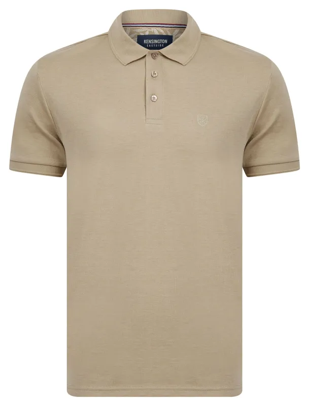 Dock Cotton Rich Jersey Polo Shirt in Aluminium Marl - Kensington Eastside sold by Tokyo Laundry