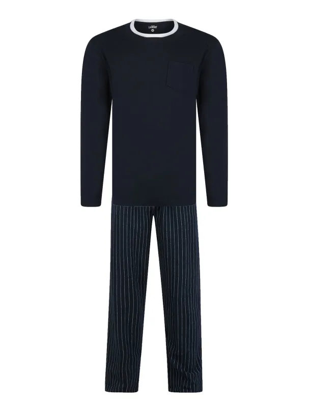 Laniis 2pc Long Sleeve Cotton Loungewear Pyjama Set in Sky Captain Navy - Tokyo Laundry sold by Tokyo Laundry