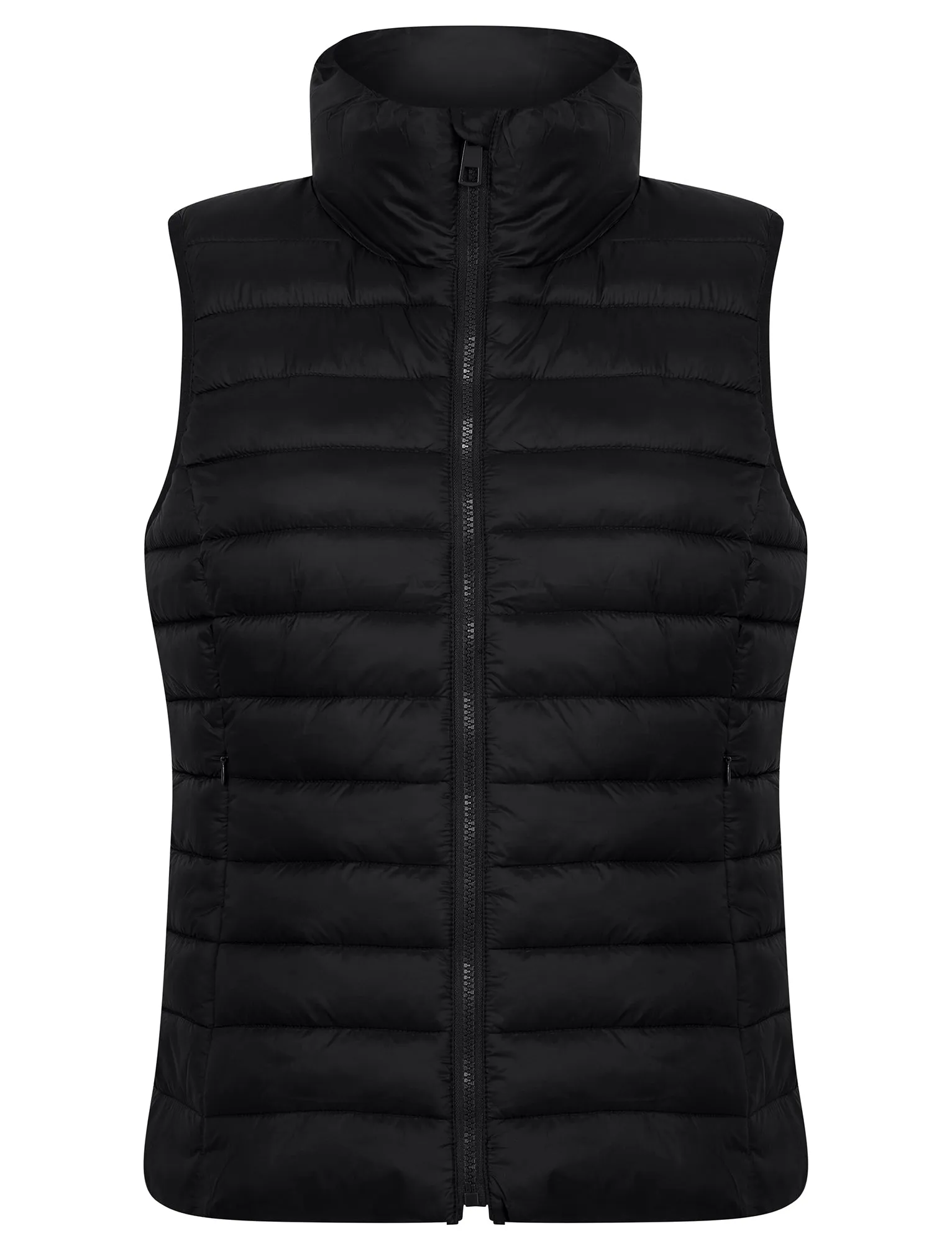 Laura Quilted Puffer Gilet Bodywarmer in Black - Amara Reya sold by Tokyo Laundry