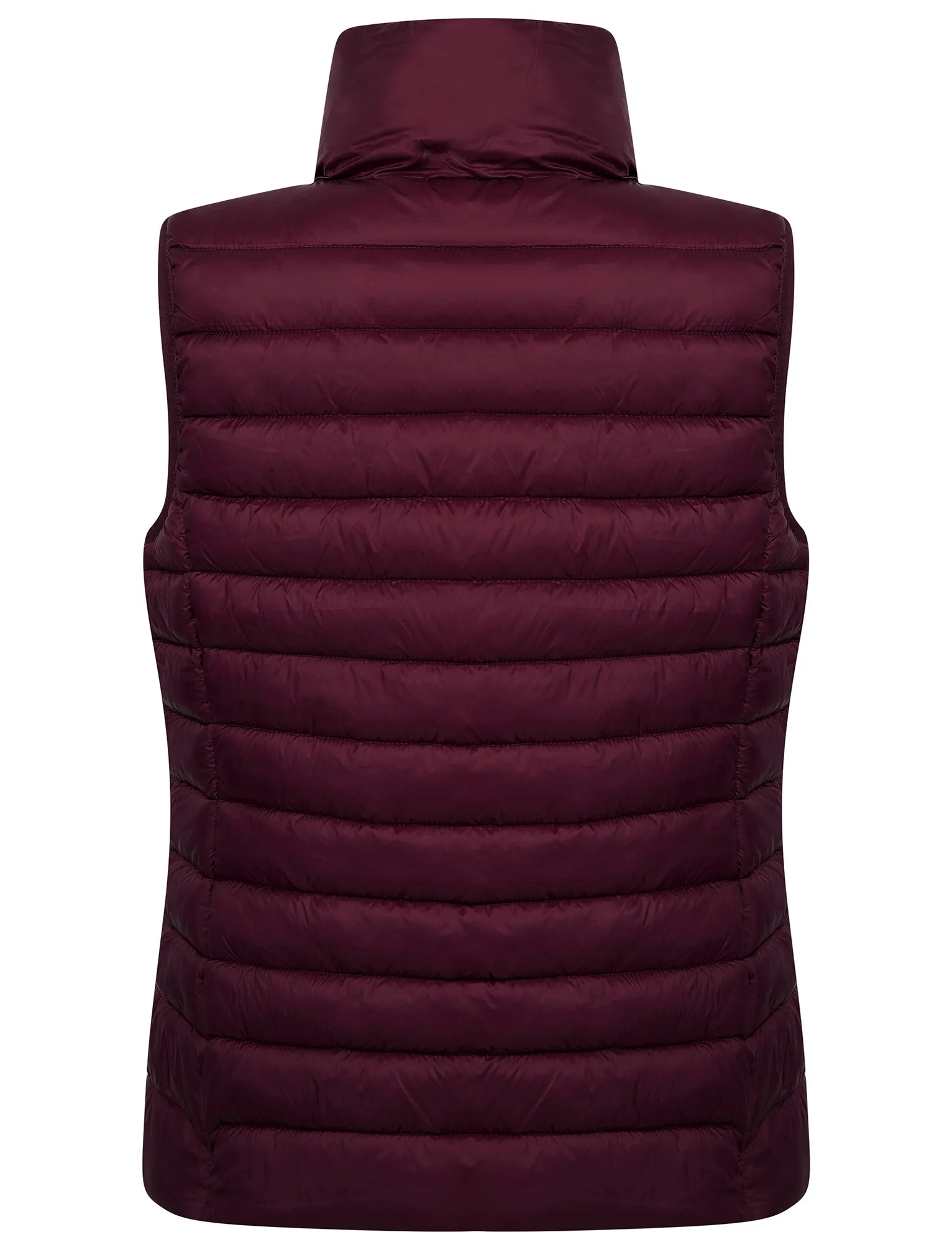 Laura Quilted Puffer Gilet Bodywarmer in Wine - Amara Reya sold by Tokyo Laundry product image thumbnail 2