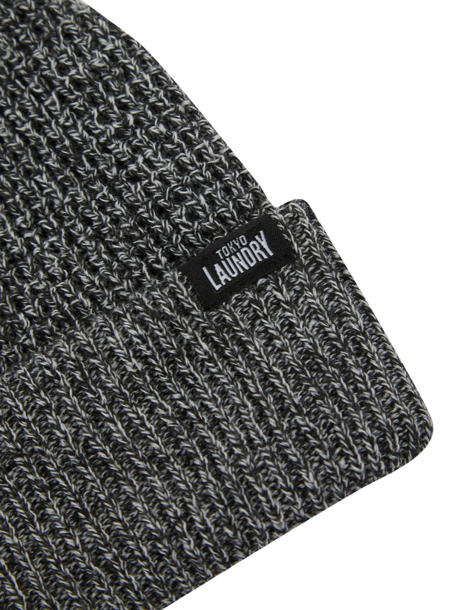 Ovie Matching Rib Knit, Micro-Fleece Lined Hat, Scarf and Gloves Set in Black - Tokyo Laundry sold by Tokyo Laundry product image thumbnail 5