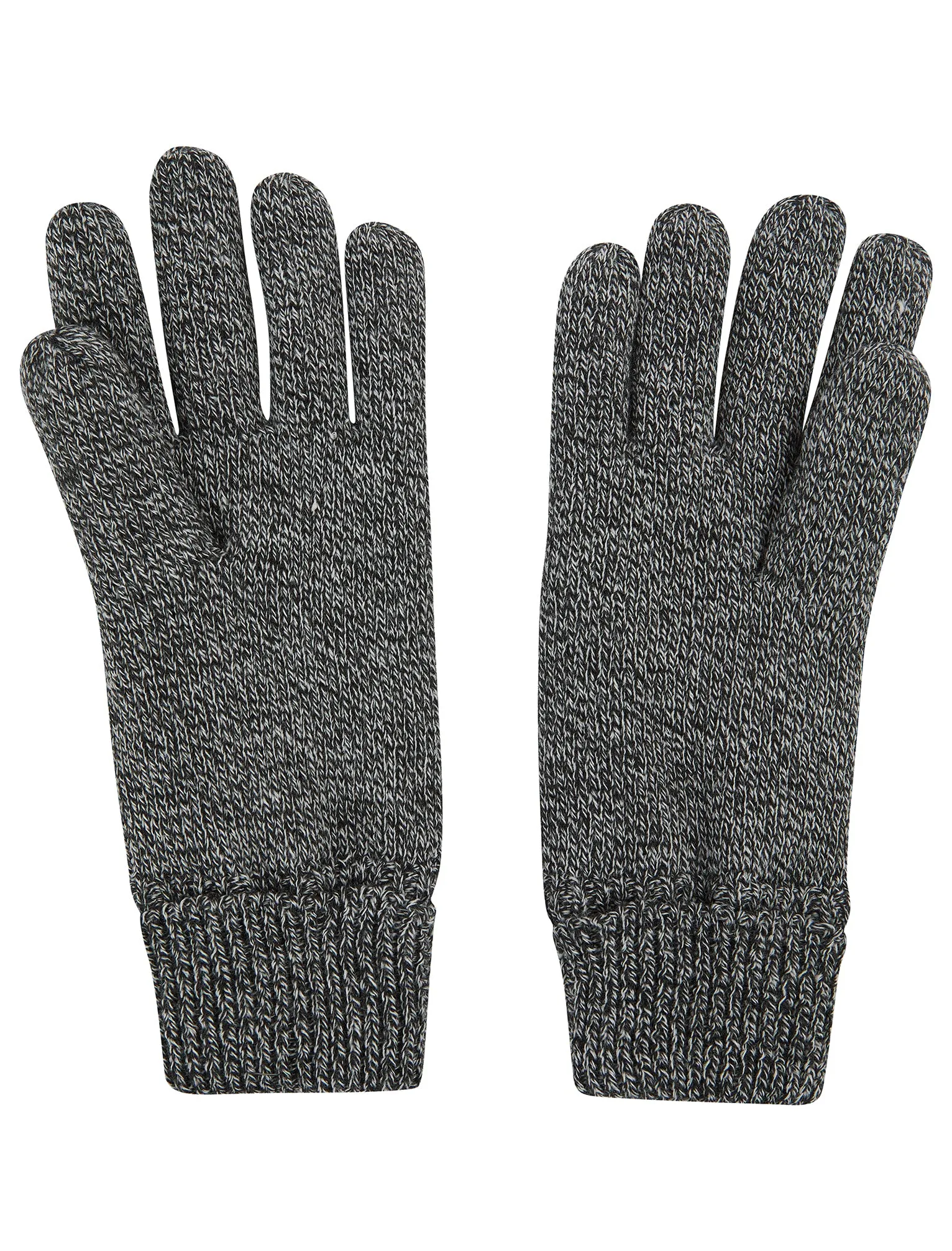 Ovie Matching Rib Knit, Micro-Fleece Lined Hat, Scarf and Gloves Set in Black - Tokyo Laundry sold by Tokyo Laundry product image thumbnail 3