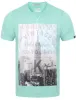 Freeport Motif Burnout T-Shirt In Dark Mint - Tokyo Laundry sold by Tokyo Laundry
