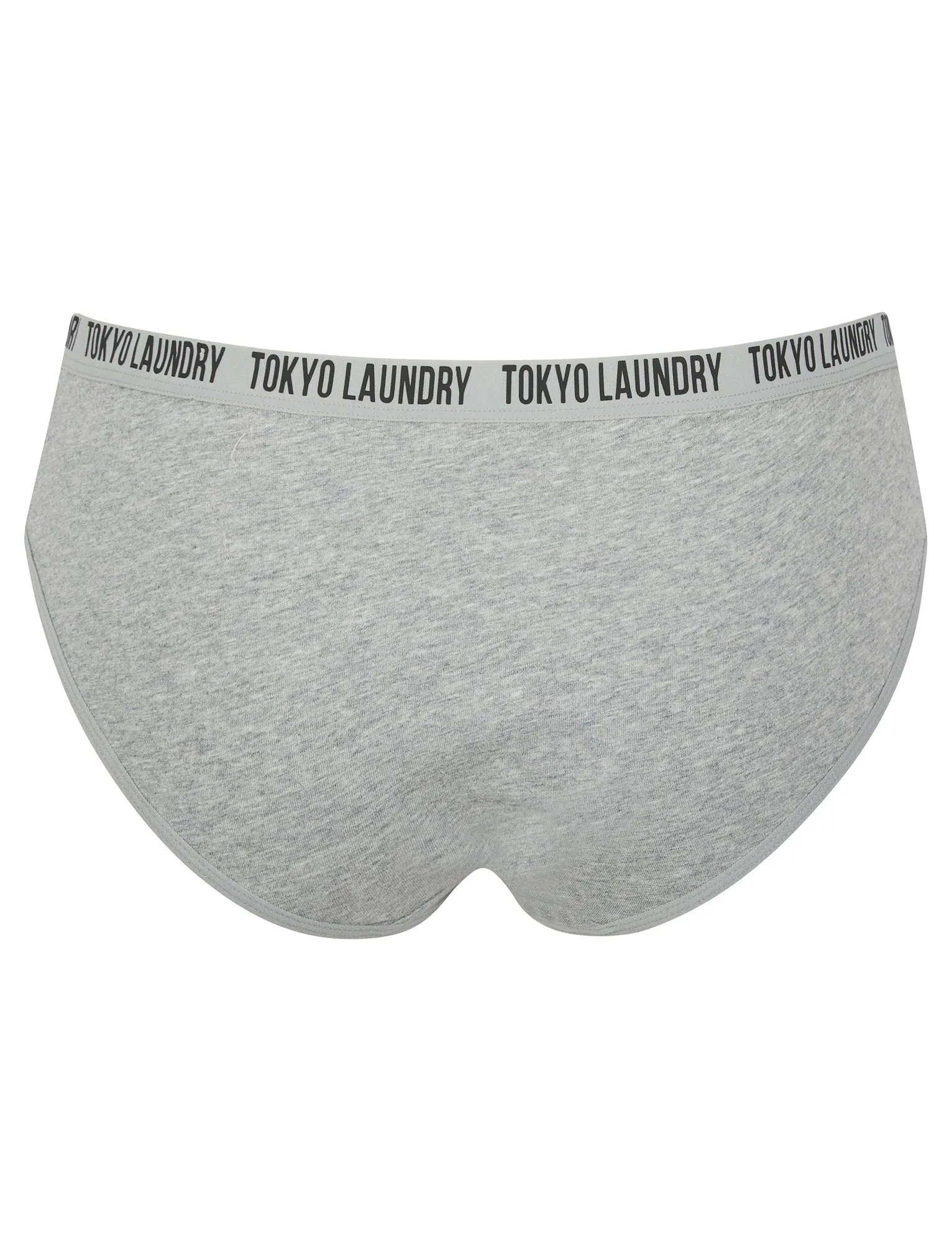 Zara 11 (5 Pack) Assorted Stretch Cotton Briefs in Red Dahlia / Jet Black / Peach Nectar / Flame Scarlet / Light Grey Marl - Tokyo Laundry sold by Tokyo Laundry product image thumbnail 4