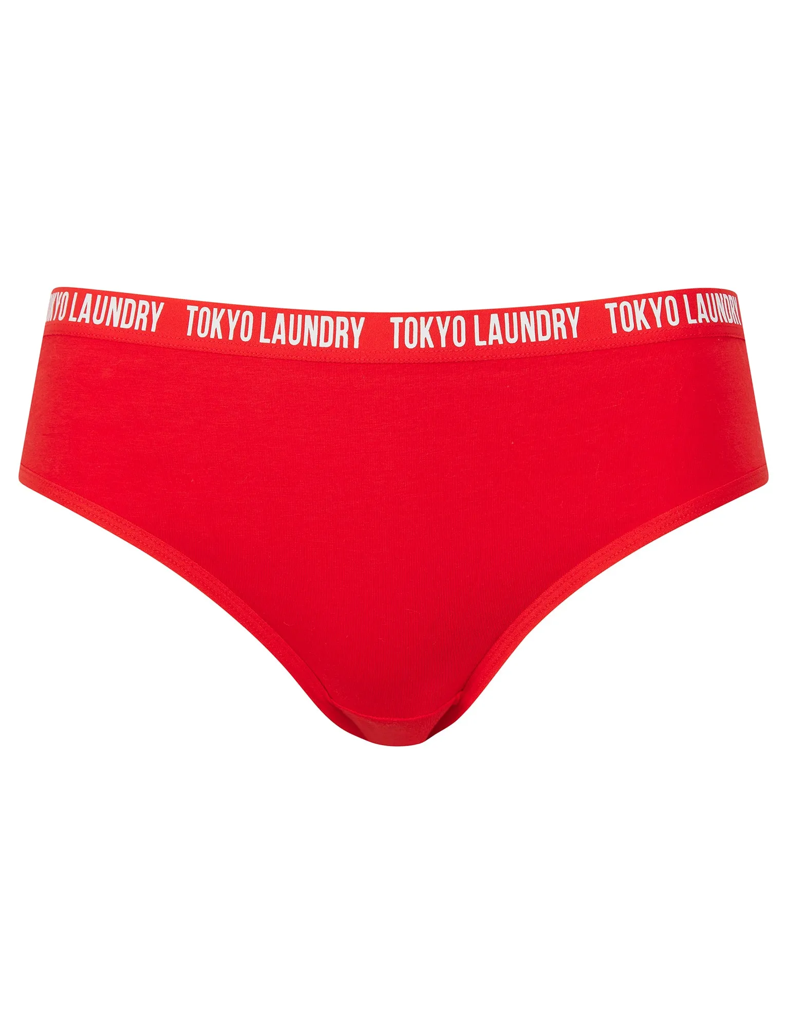 Zara 11 (5 Pack) Assorted Stretch Cotton Briefs in Red Dahlia / Jet Black / Peach Nectar / Flame Scarlet / Light Grey Marl - Tokyo Laundry sold by Tokyo Laundry product image thumbnail 5