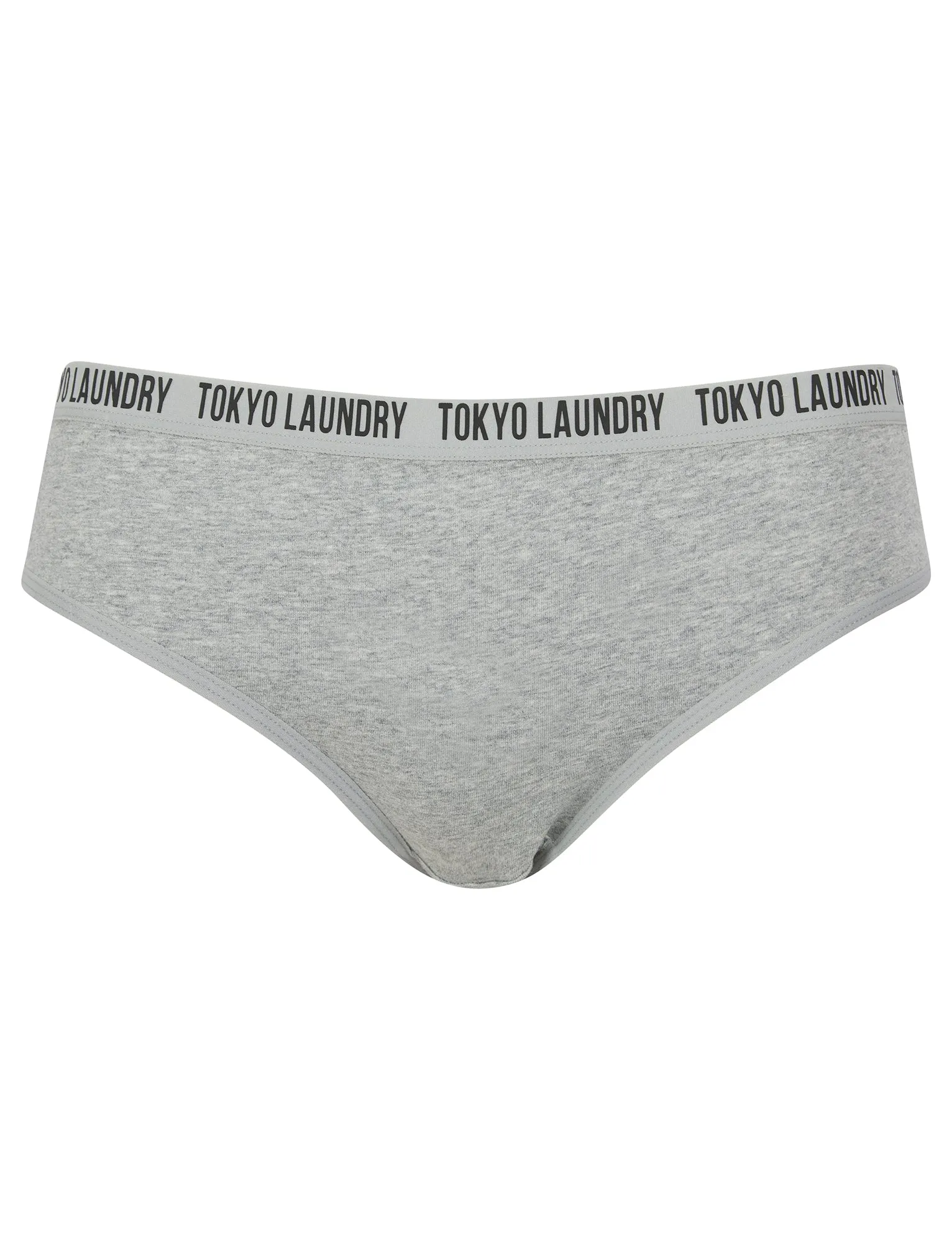 Zara 11 (5 Pack) Assorted Stretch Cotton Briefs in Red Dahlia / Jet Black / Peach Nectar / Flame Scarlet / Light Grey Marl - Tokyo Laundry sold by Tokyo Laundry product image thumbnail 3