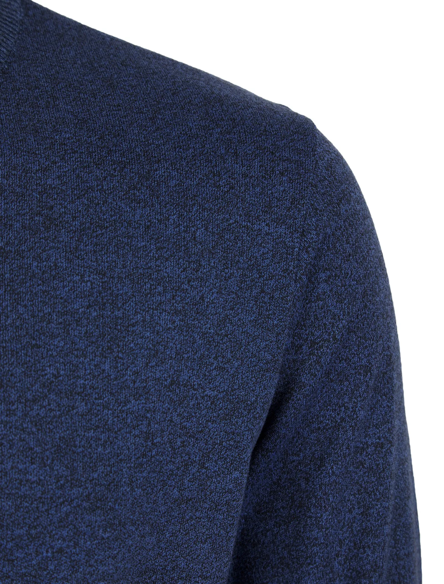 Peaty Crew Neck Birdseye Pique Jumper in Blue - Kensington Eastside sold by Tokyo Laundry product image thumbnail 3