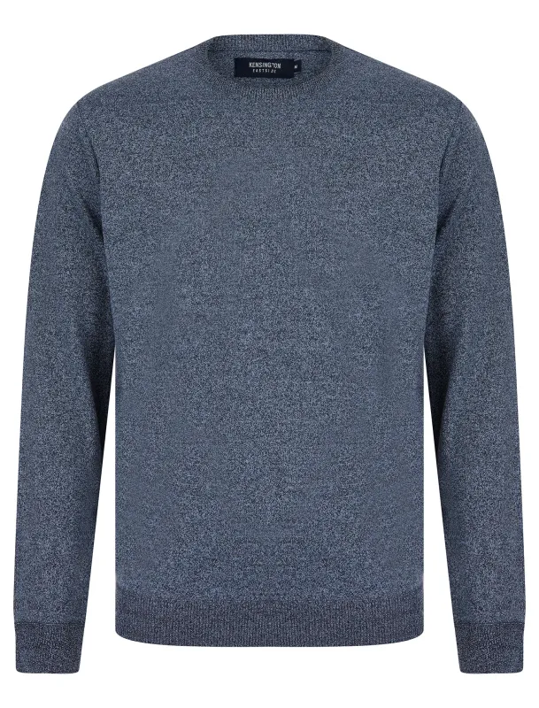 Peaty Crew Neck Birdseye Pique Jumper in Grey - Kensington Eastside sold by Tokyo Laundry