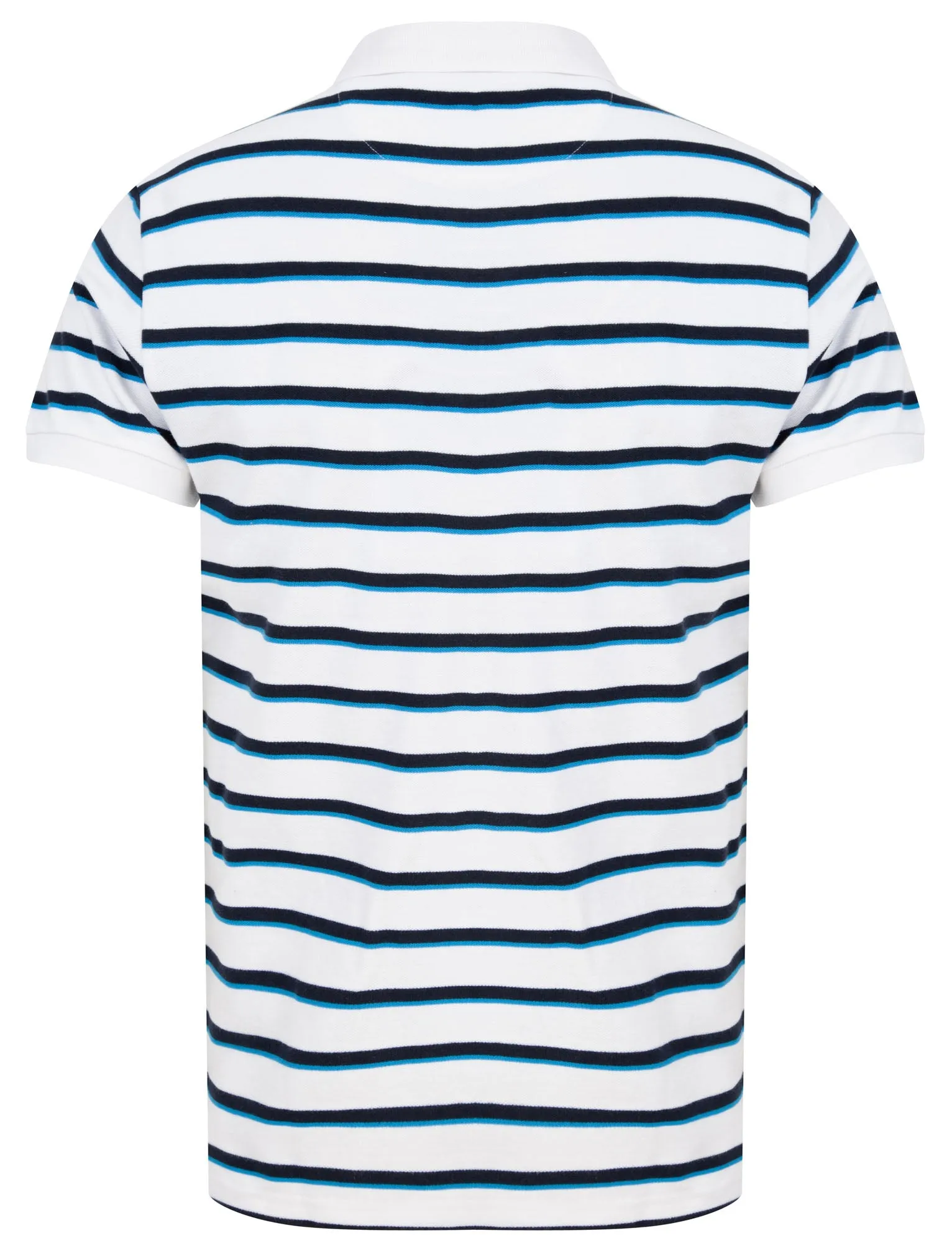 Packham Striped Cotton Pique Polo Shirt In Bright White - Le Shark sold by Tokyo Laundry product image thumbnail 2