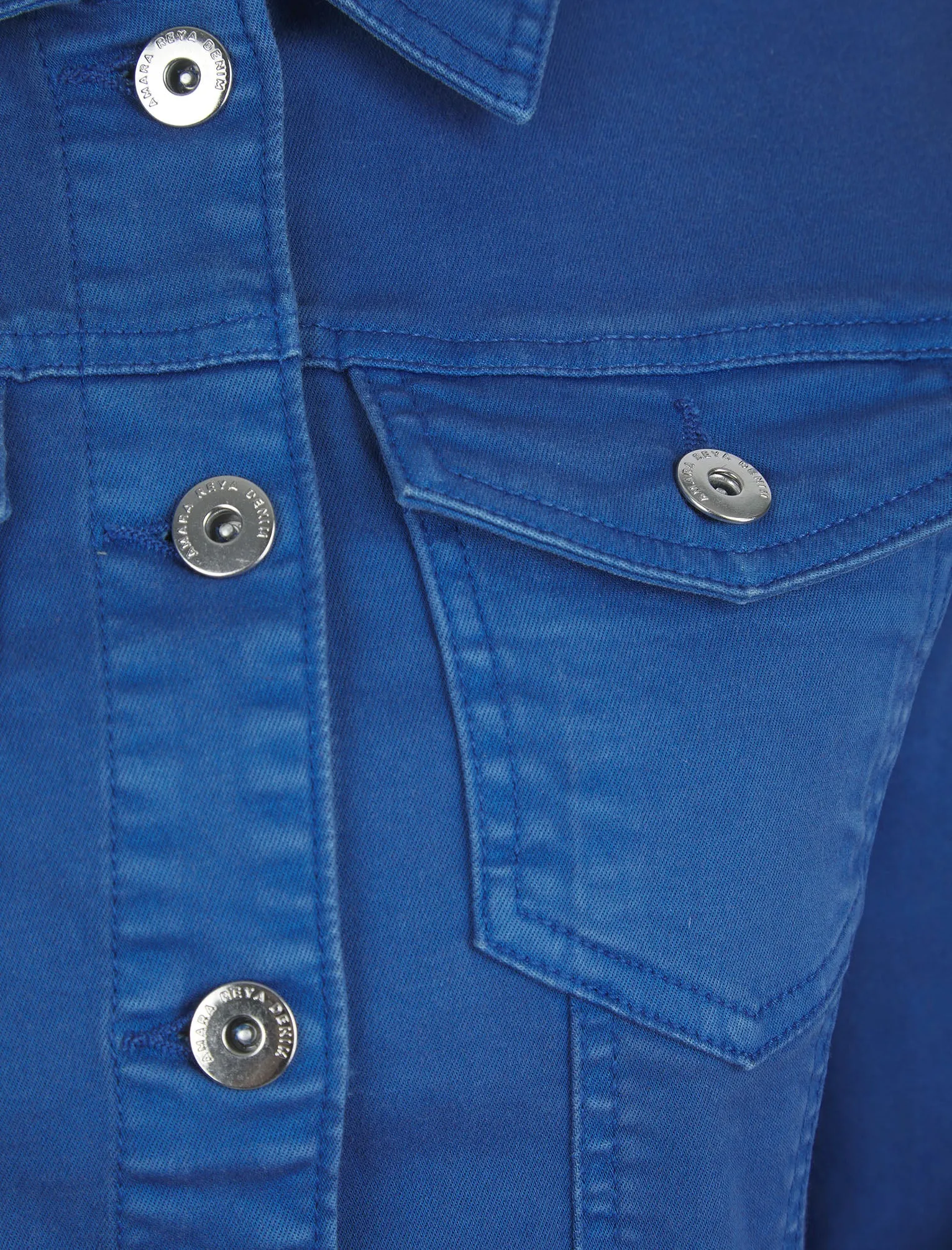 Feather Women's Stretch Cotton Denim Jacket in Clematis Blue - Amara Reya sold by Tokyo Laundry product image thumbnail 3