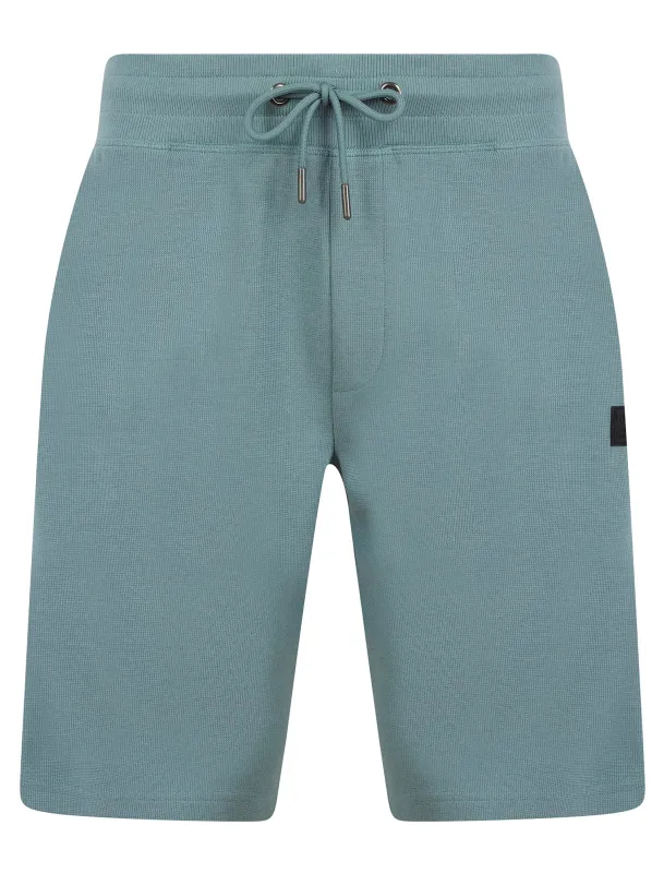 Tarot Motif Brushback Fleece Jogger Shorts in Cool Grey - Tokyo Laundry sold by Tokyo Laundry