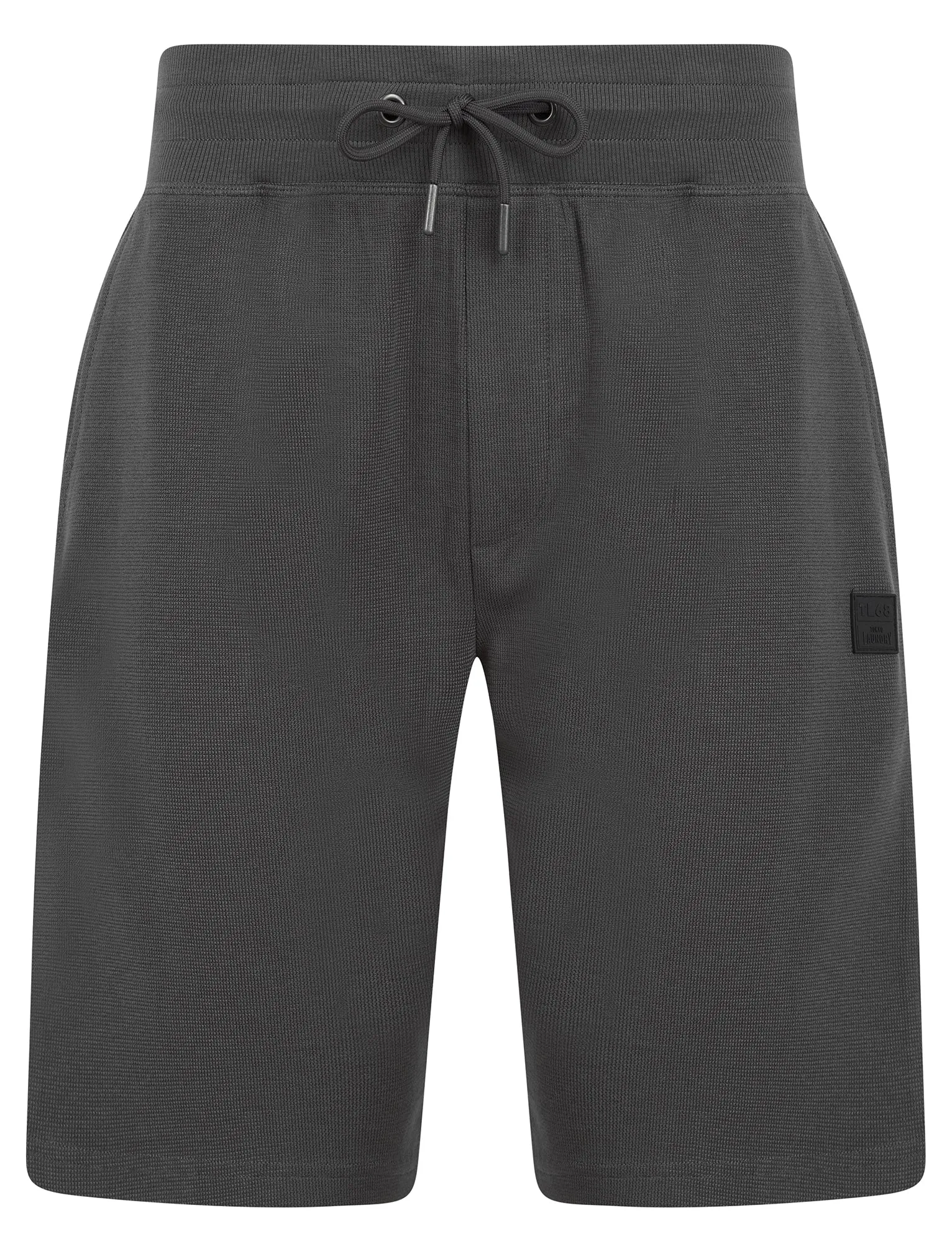 Tarot Motif Brushback Fleece Jogger Shorts in Asphalt Grey - Tokyo Laundry sold by Tokyo Laundry