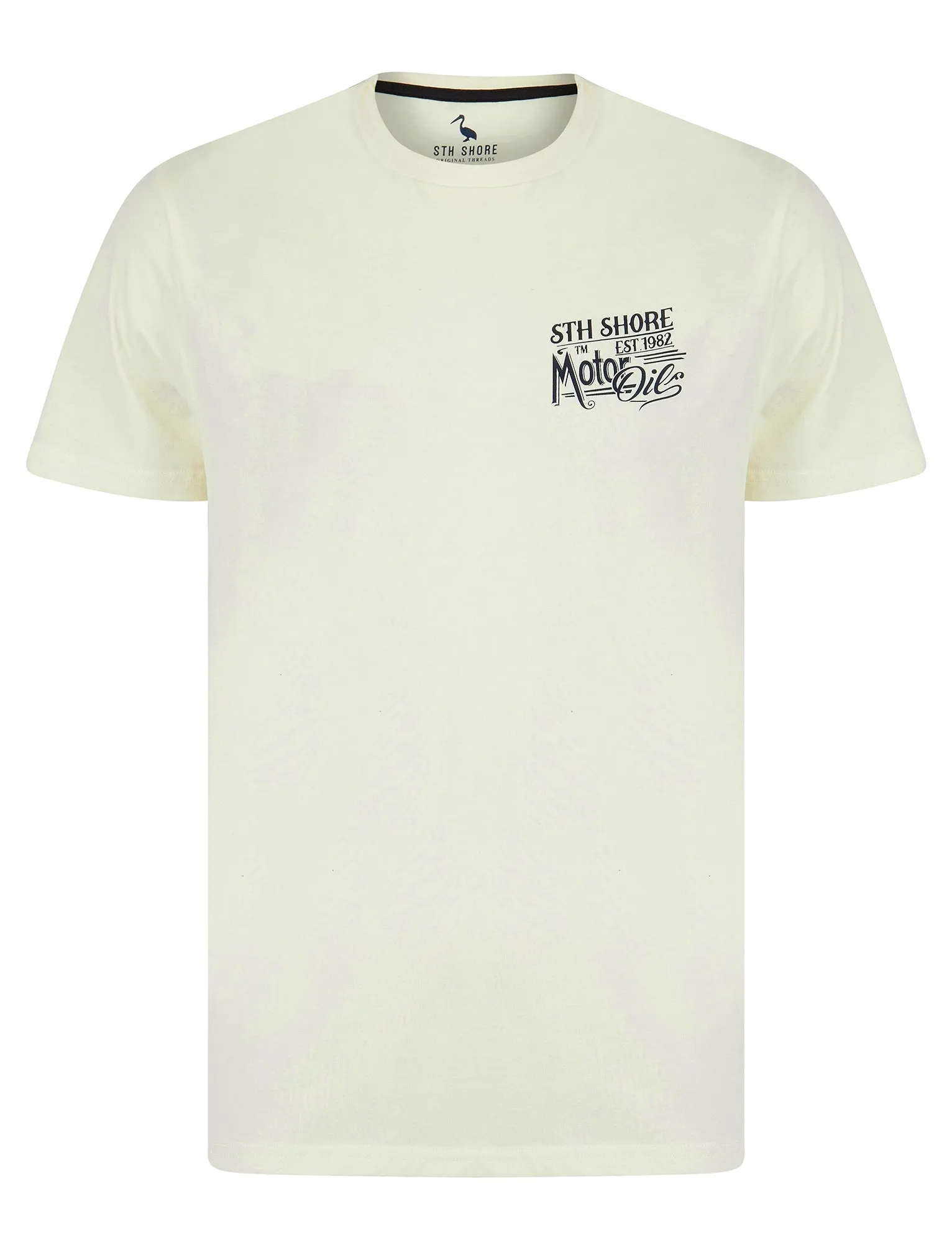 Ablett Back Print Vintage Retro Graphic Motif Cotton Jersey T-Shirt in Sugar Swizzle - South Shore sold by Tokyo Laundry product image thumbnail 2