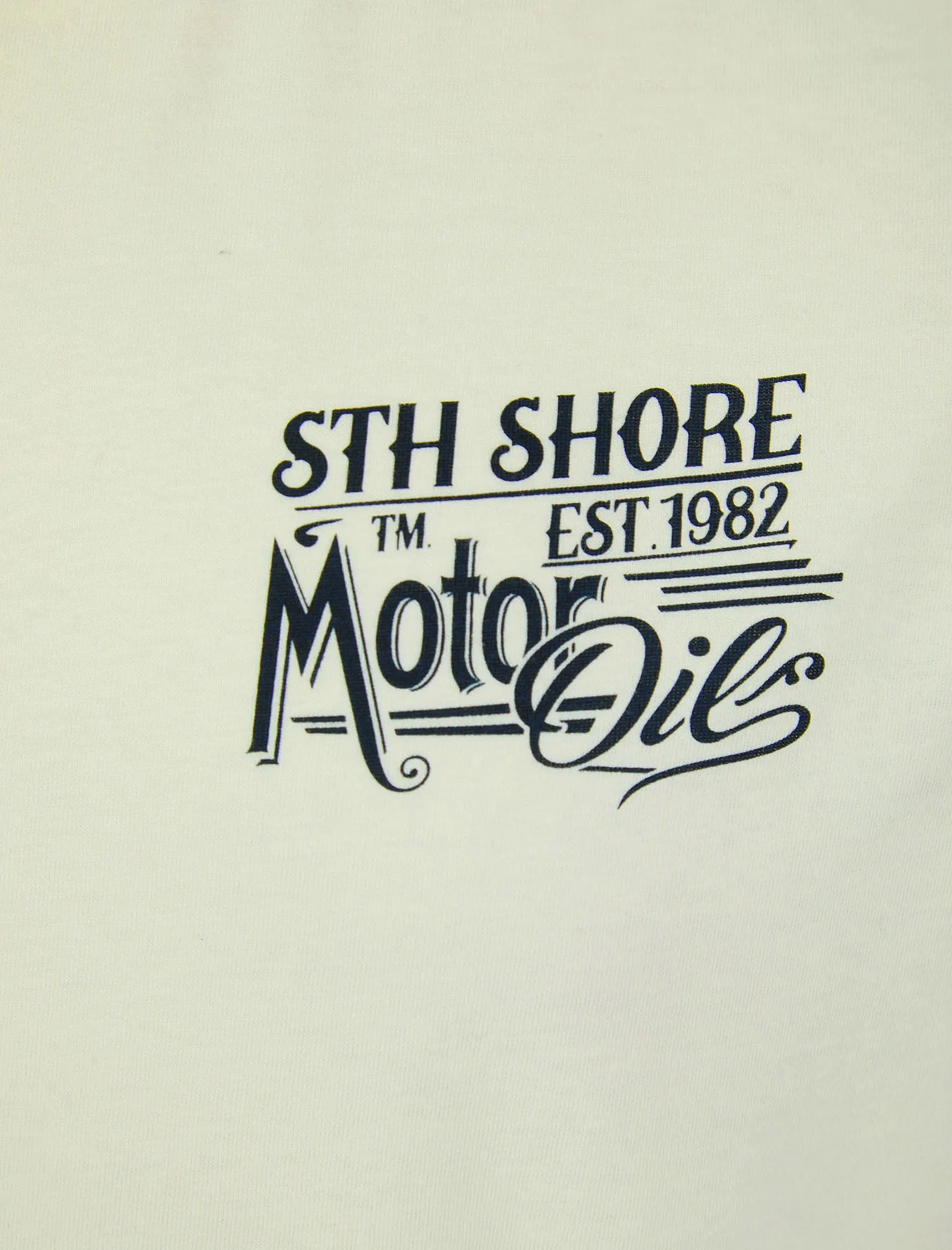 Ablett Back Print Vintage Retro Graphic Motif Cotton Jersey T-Shirt in Sugar Swizzle - South Shore sold by Tokyo Laundry product image thumbnail 4