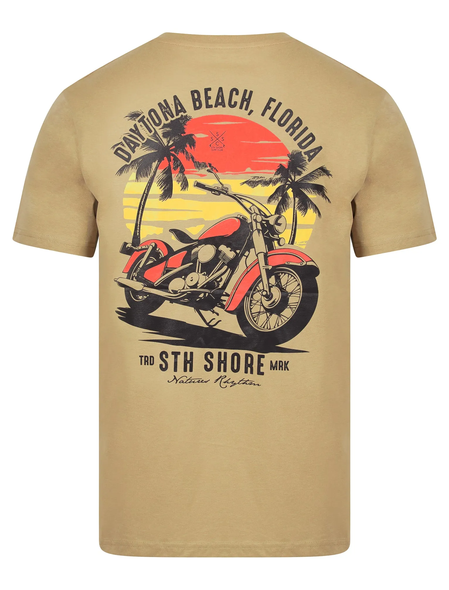 Anelka Back Print Vintage Retro Graphic Motif Cotton Jersey T-Shirt in Savannah Tan - South Shore sold by Tokyo Laundry product image thumbnail 3