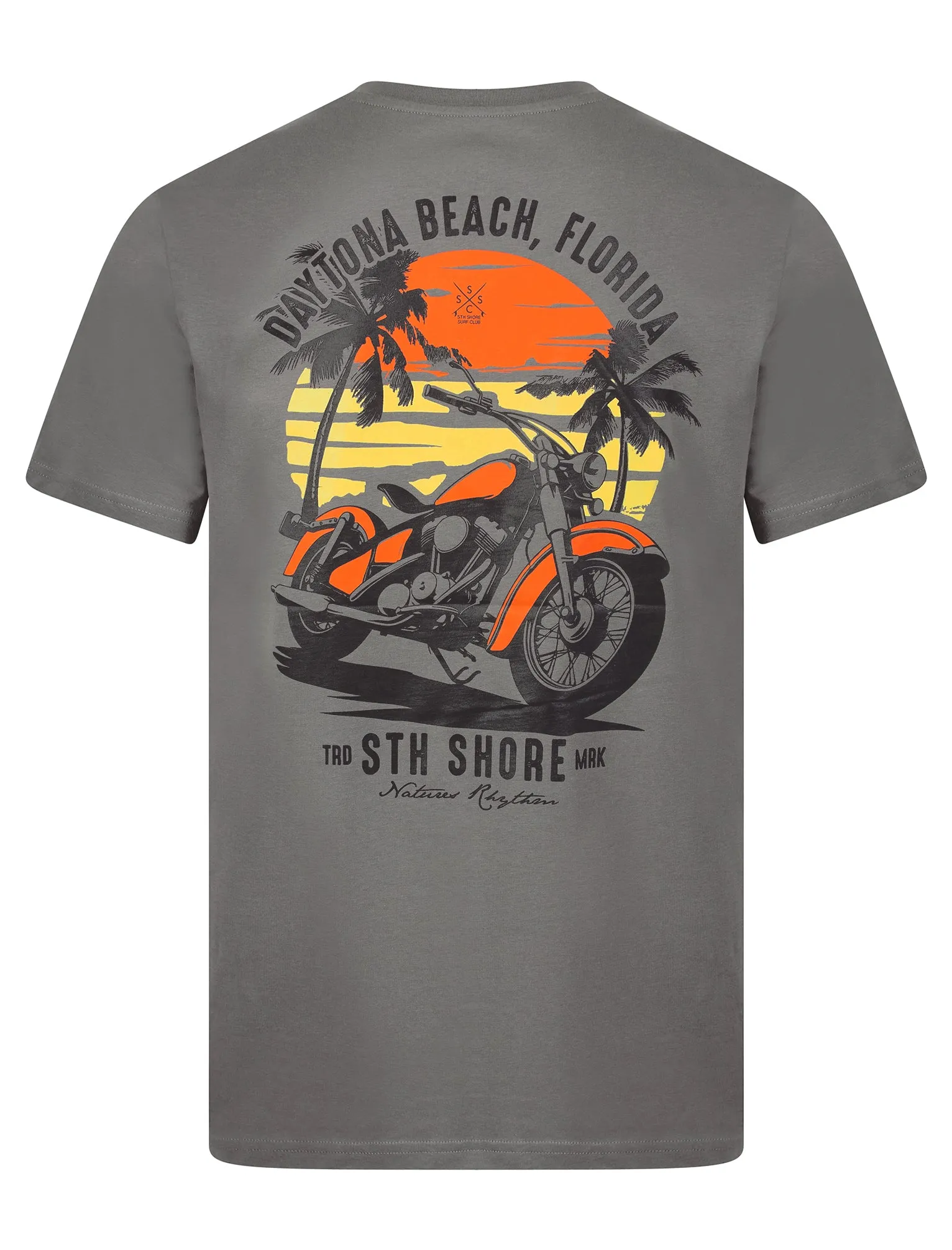 Anelka Back Print Vintage Retro Graphic Motif Cotton Jersey T-Shirt in Quiet Shade Grey - South Shore sold by Tokyo Laundry product image thumbnail 3