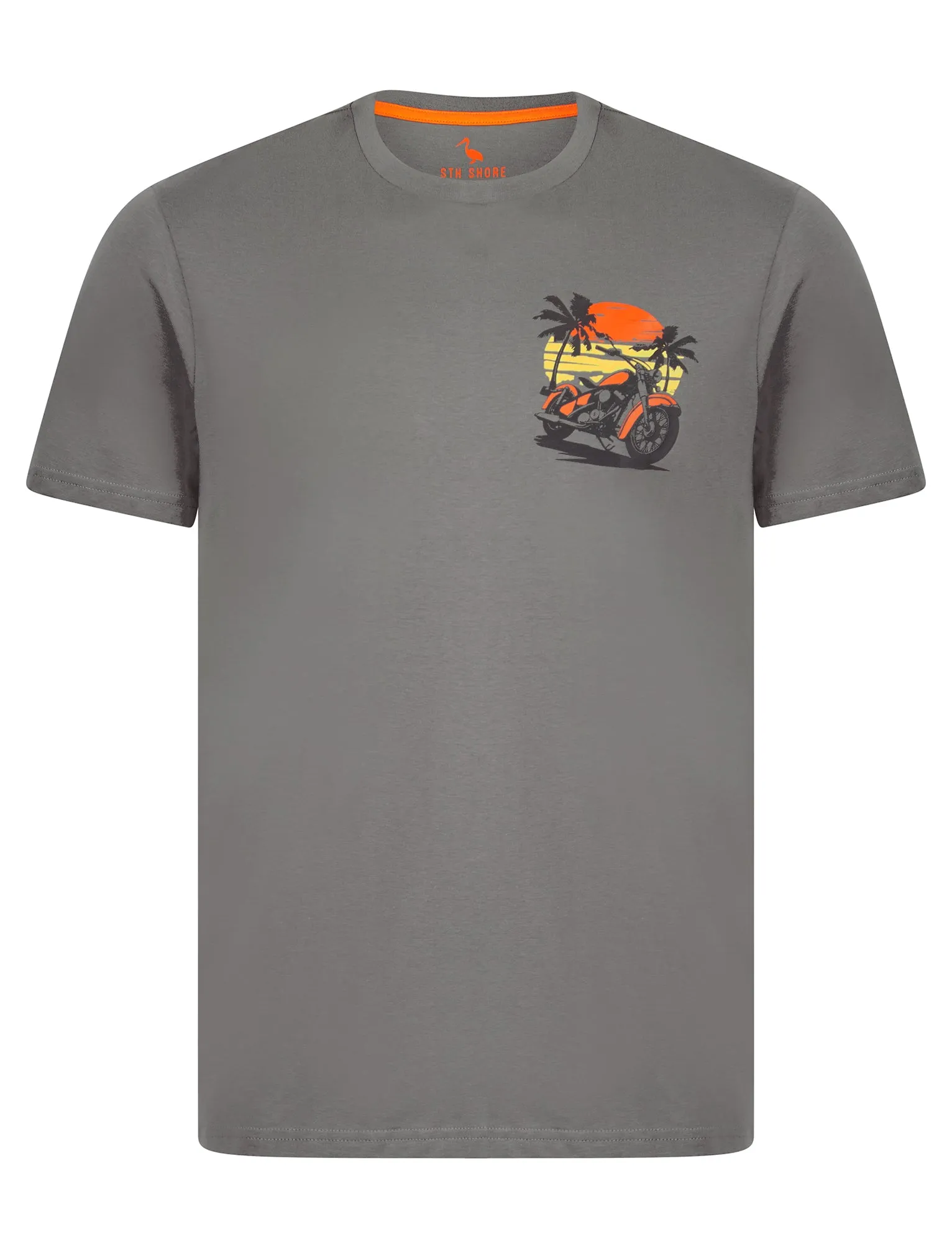 Anelka Back Print Vintage Retro Graphic Motif Cotton Jersey T-Shirt in Quiet Shade Grey - South Shore sold by Tokyo Laundry product image thumbnail 2