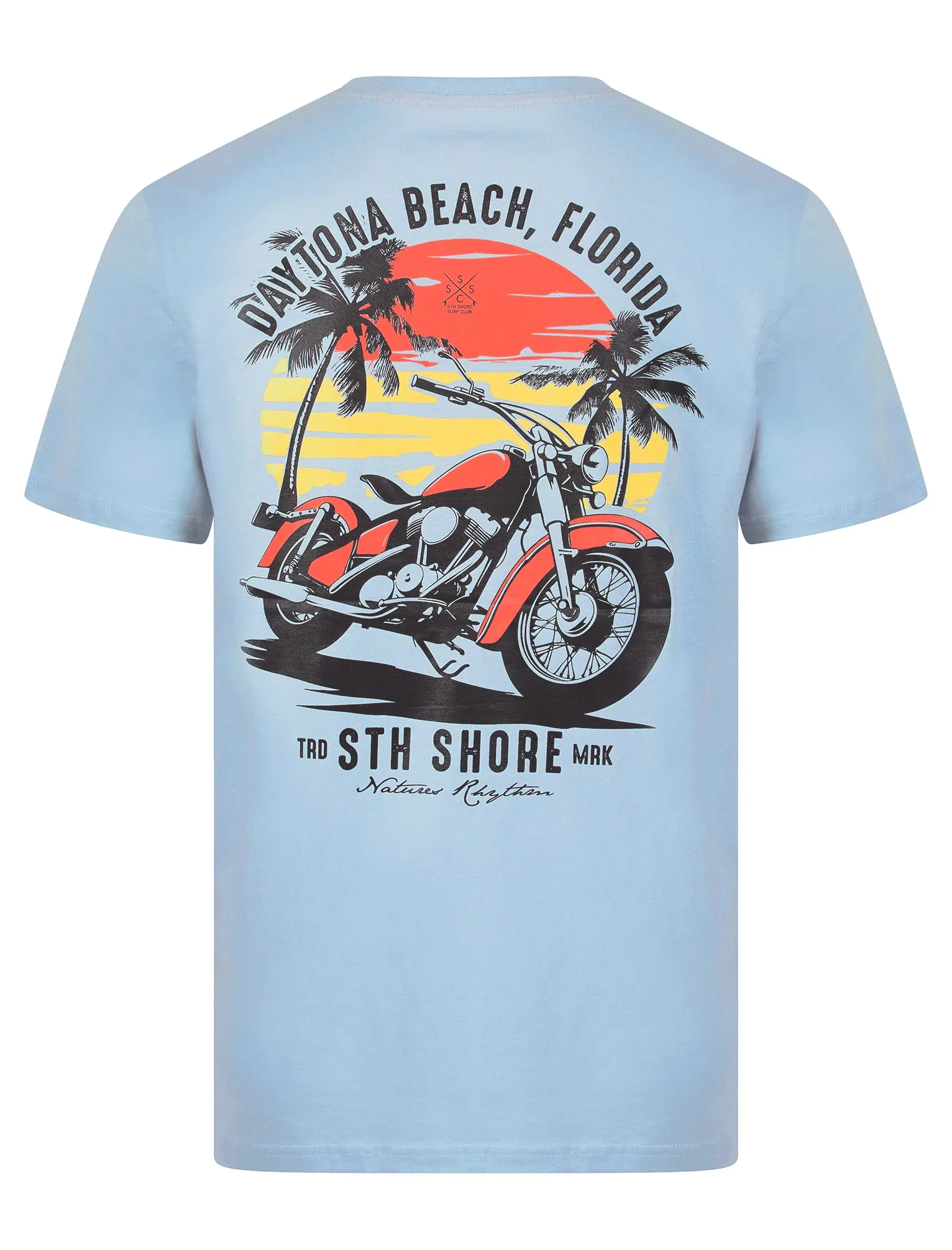 Anelka Back Print Vintage Retro Graphic Motif Cotton Jersey T-Shirt in Celestial Blue - South Shore sold by Tokyo Laundry product image thumbnail 3