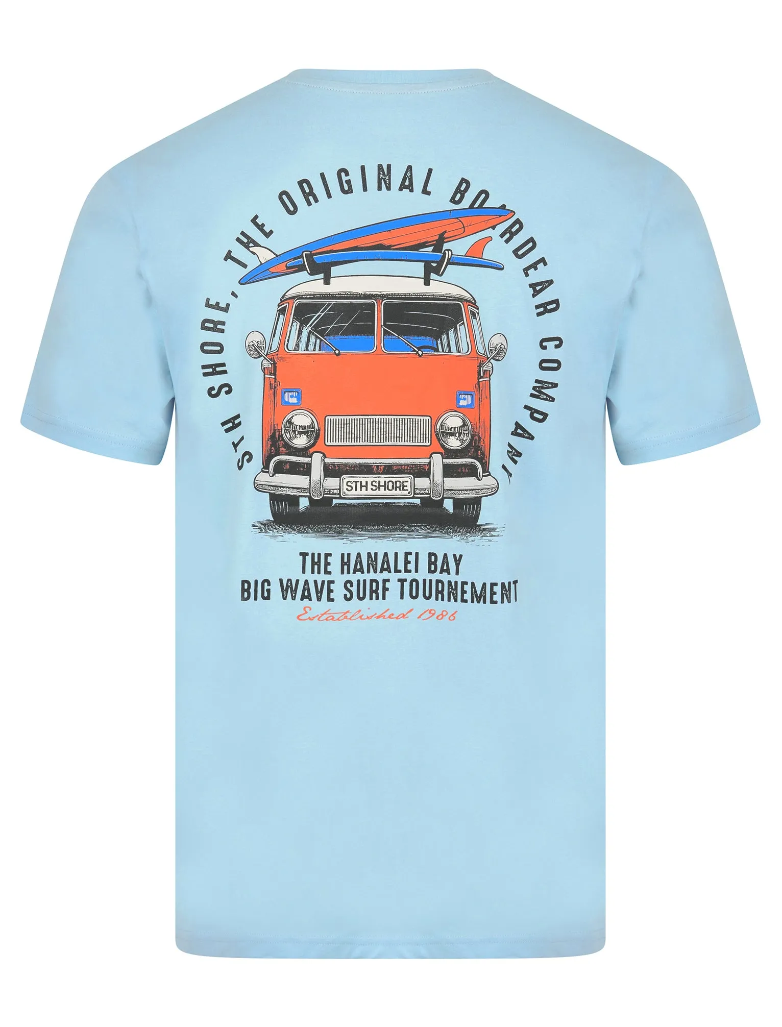 Borini Back Print Vintage Retro Graphic Motif Cotton Jersey T-Shirt in Summer Song - South Shore sold by Tokyo Laundry product image thumbnail 3